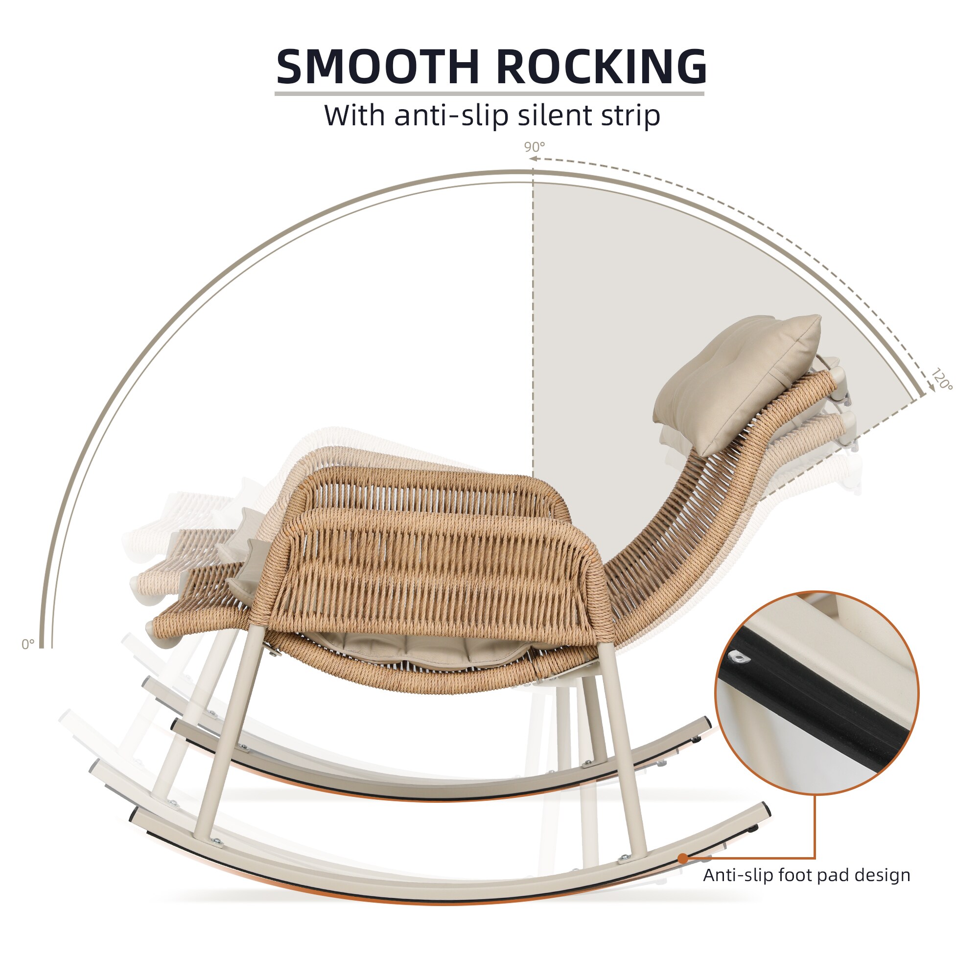 UPHA Y4BE-2AC-BEIGE Patio-Chairs - View #6