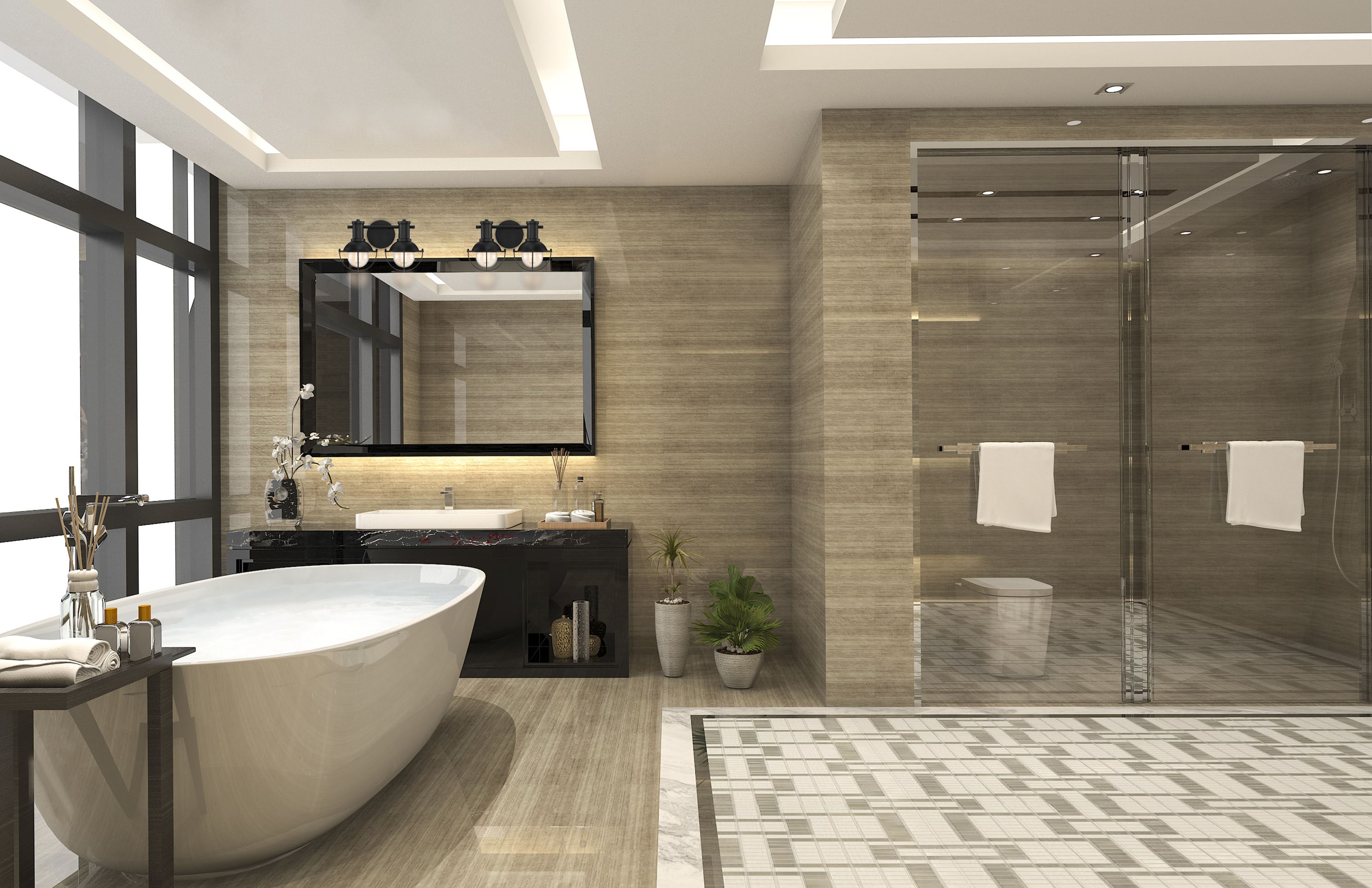 Designers Fountain D243M-2B-MB Dalton 15-in 2 -Light Matte Black Modern/contemporary Vanity light bar