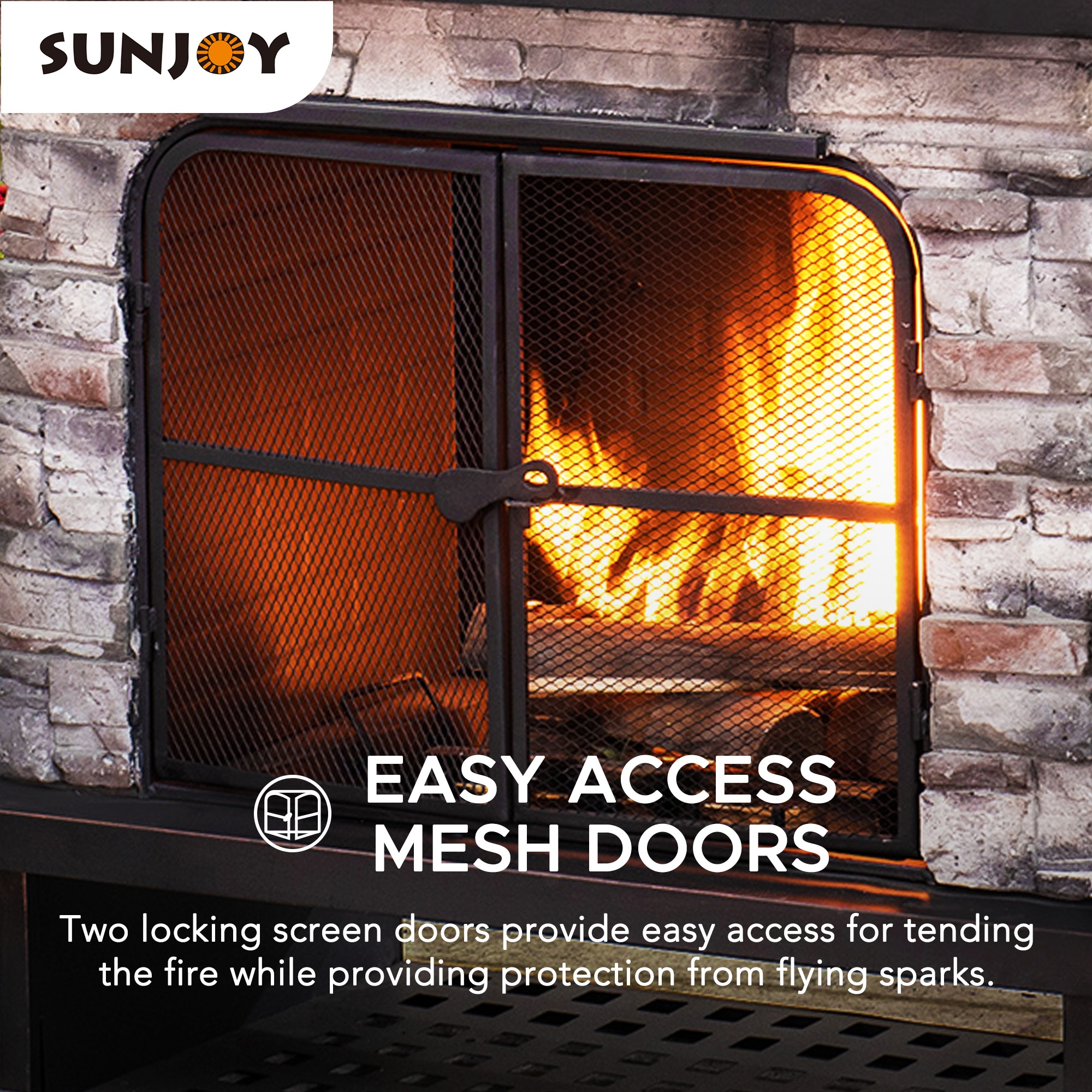 Sunjoy 168820 Outdoor-Wood-Burning-Fireplaces - View #10