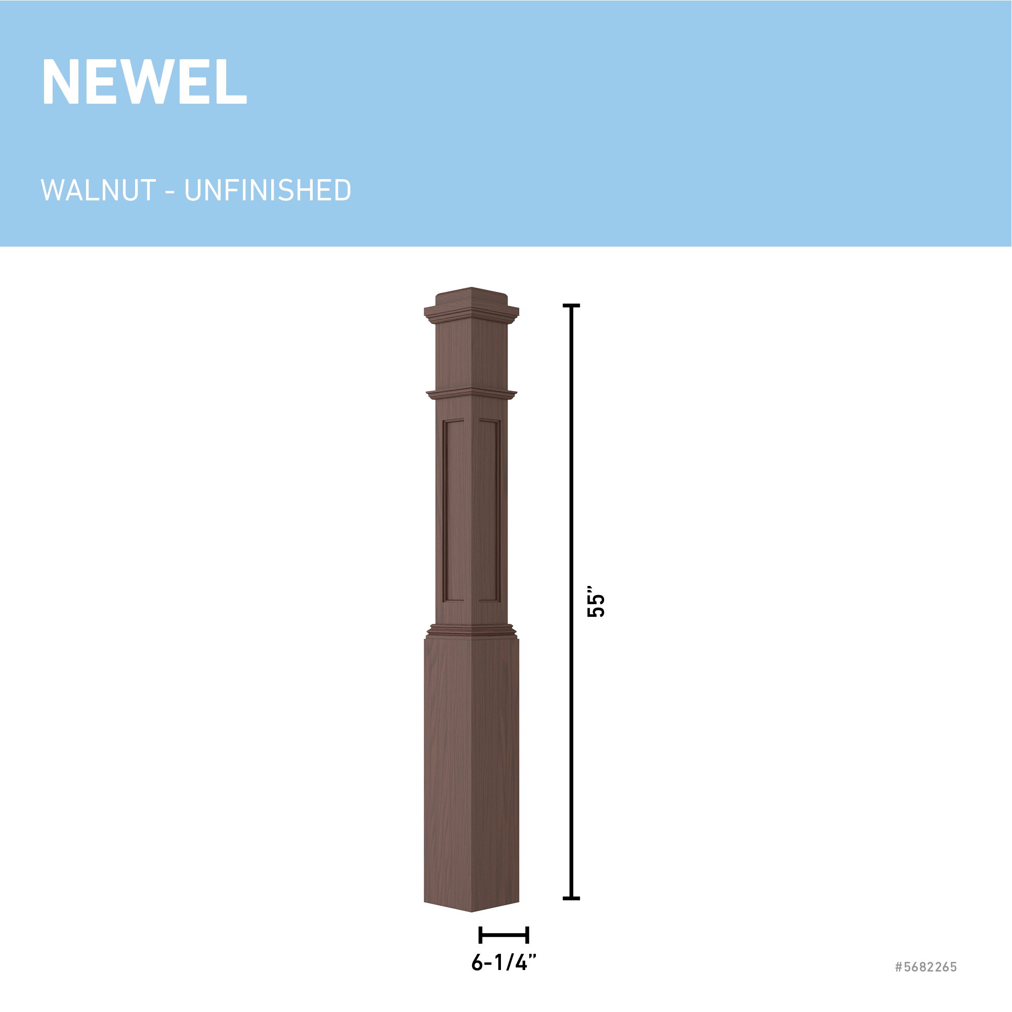 L.J. Smith Stair Systems LJRC-4091-W Interior-Stairpart-Newel-Posts - View #3