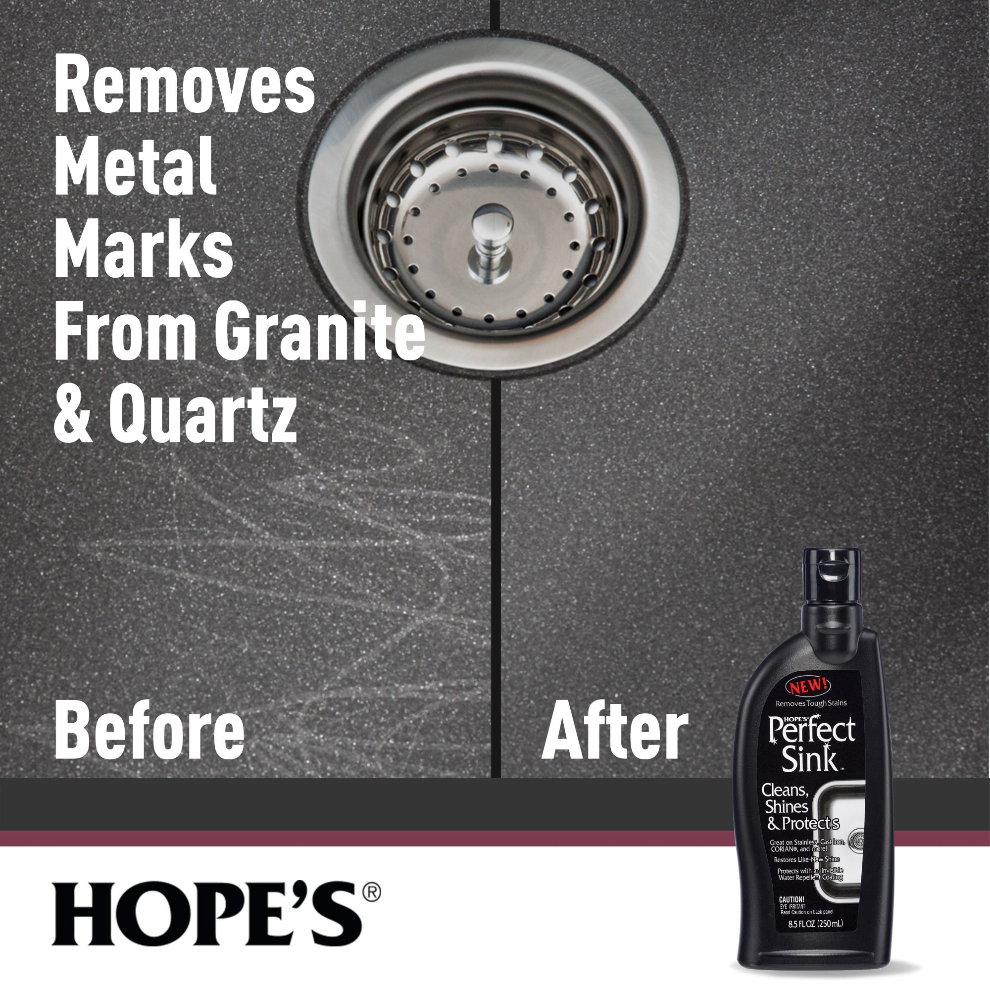 HOPE'S Stainless, Granite, and Perfect Sink Bundle Streak Free