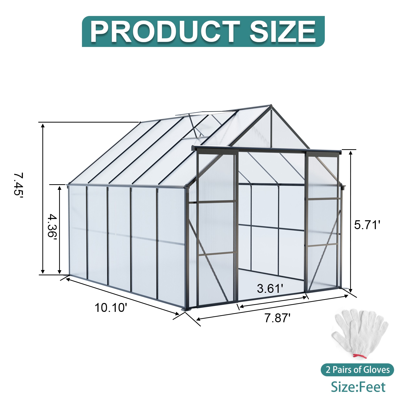 Mondawe MD-TP17-AAB greenhouses - View #7