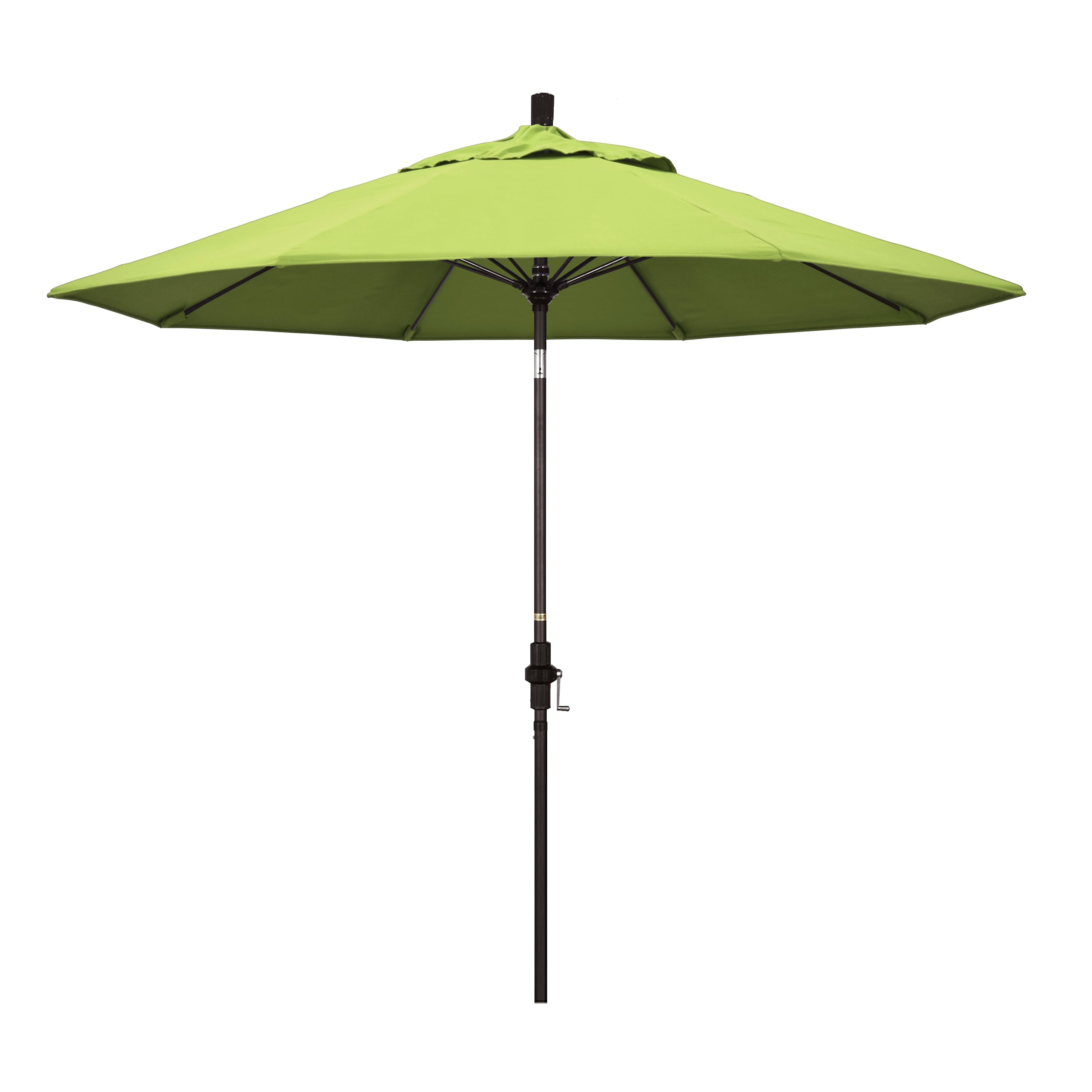 California Umbrella GSCUF908117-5405 9-ft Aluminum Green Auto-tilt Market Patio Umbrella