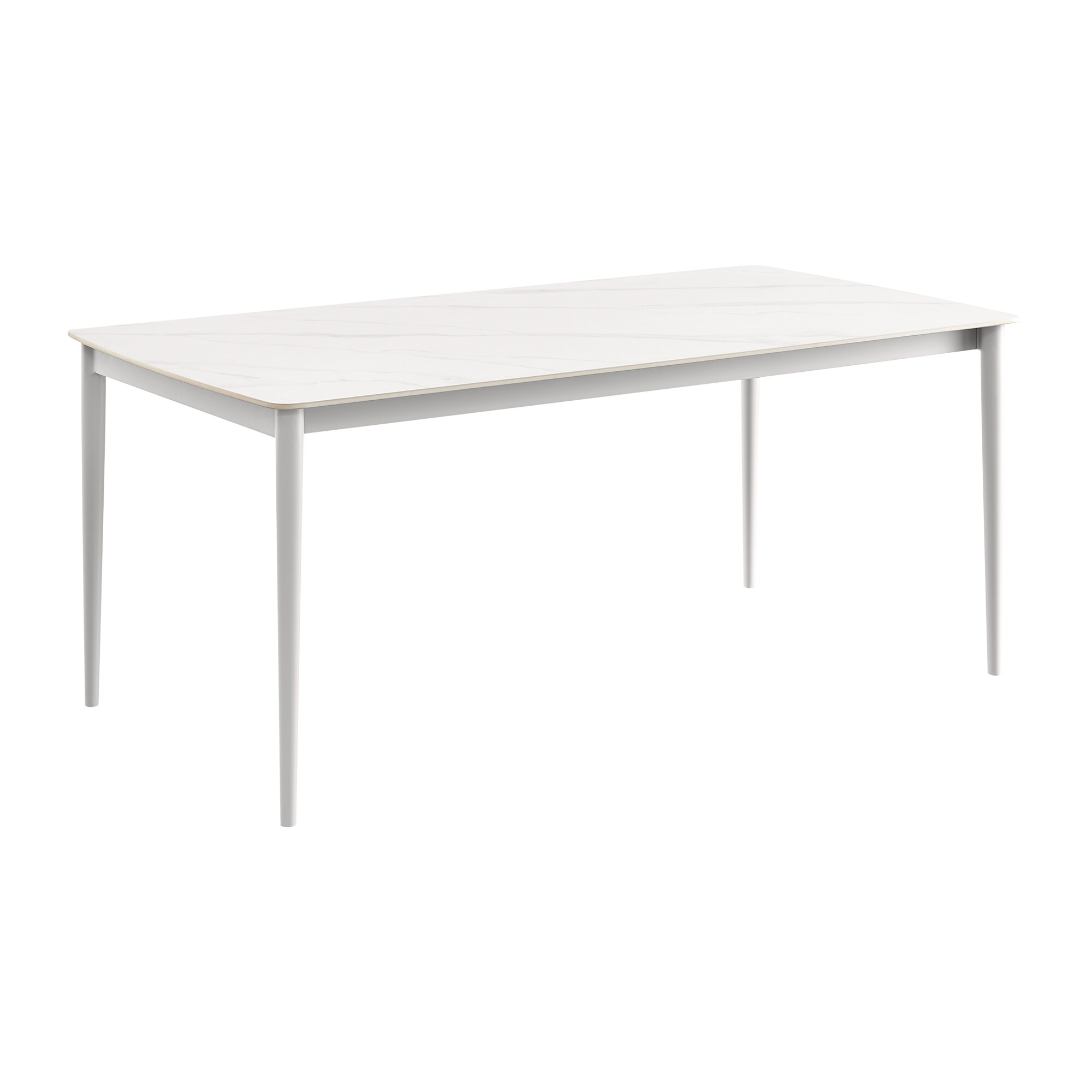 Armen Living LCRHDILGRY Rhodes Round Outdoor Dining 35.5-in W x 71-in L