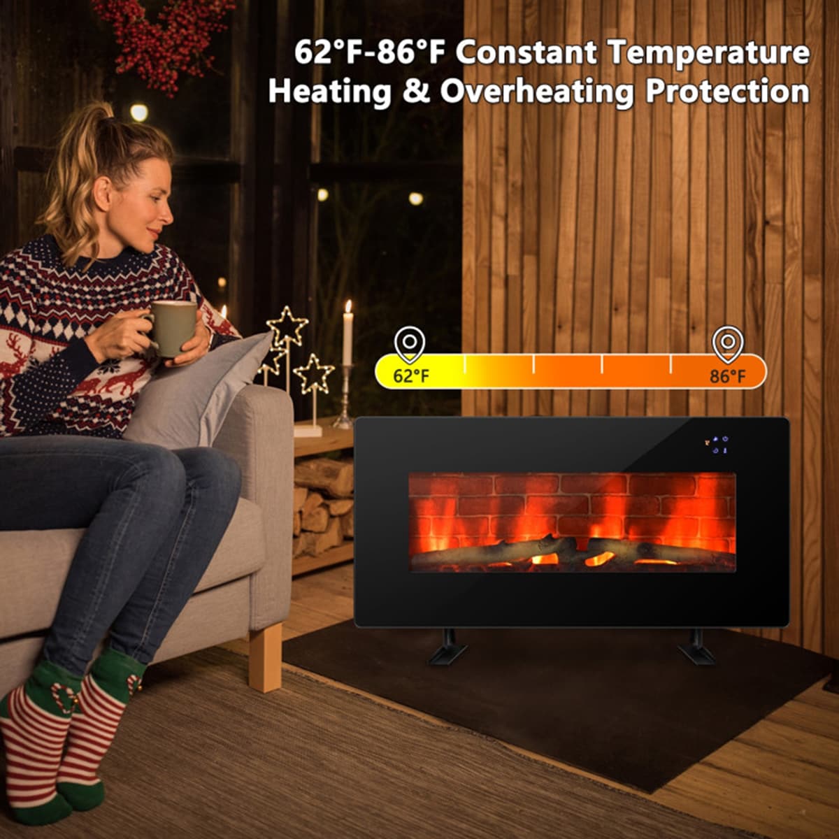 Clihome CL-BKUS-10068 Electric-Fireplaces - View #3