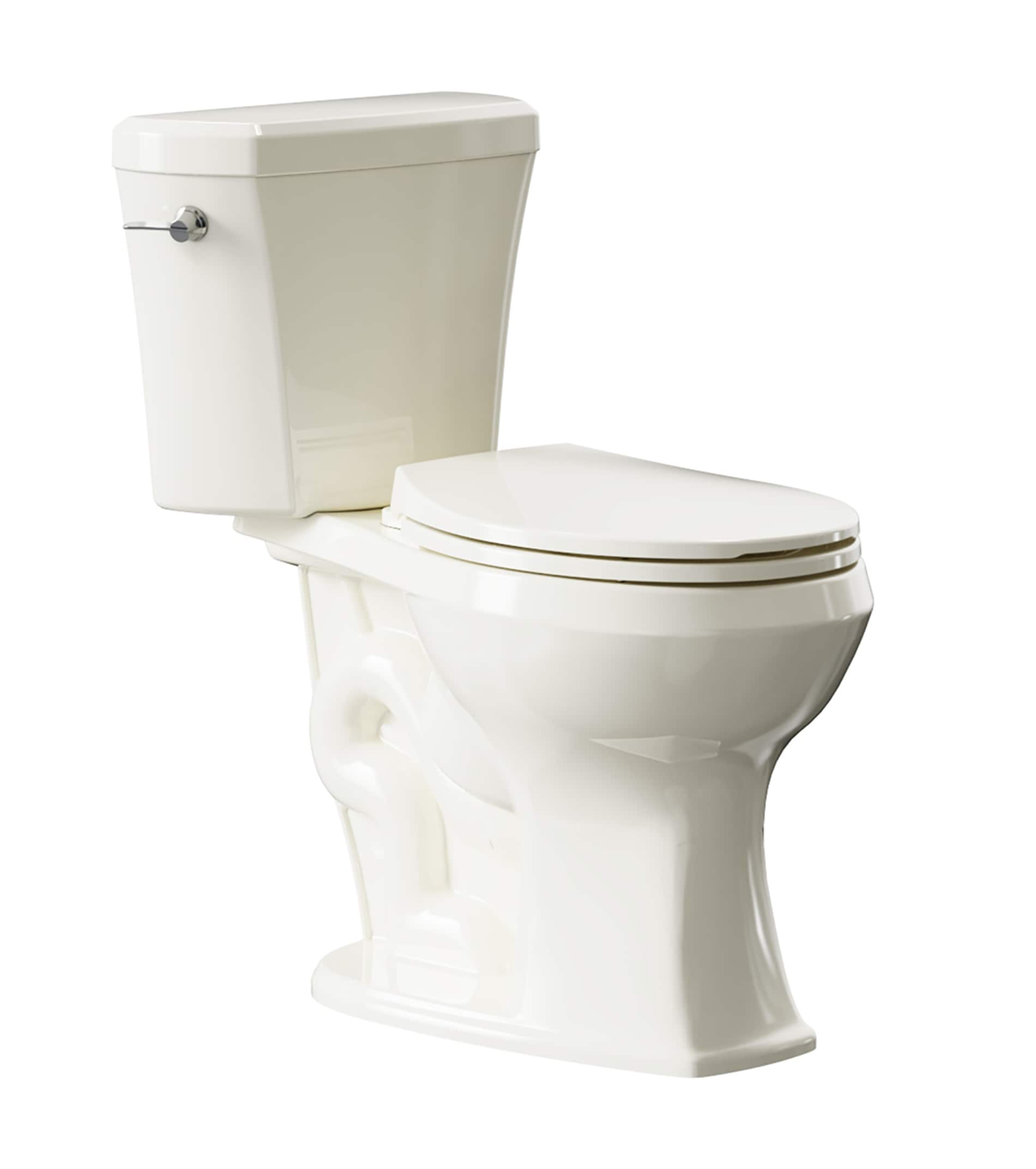 Project Source Danville Black Elongated Chair Height 2-piece WaterSense  Toilet 12-in Rough-In 1.28-GPF in the Toilets department at