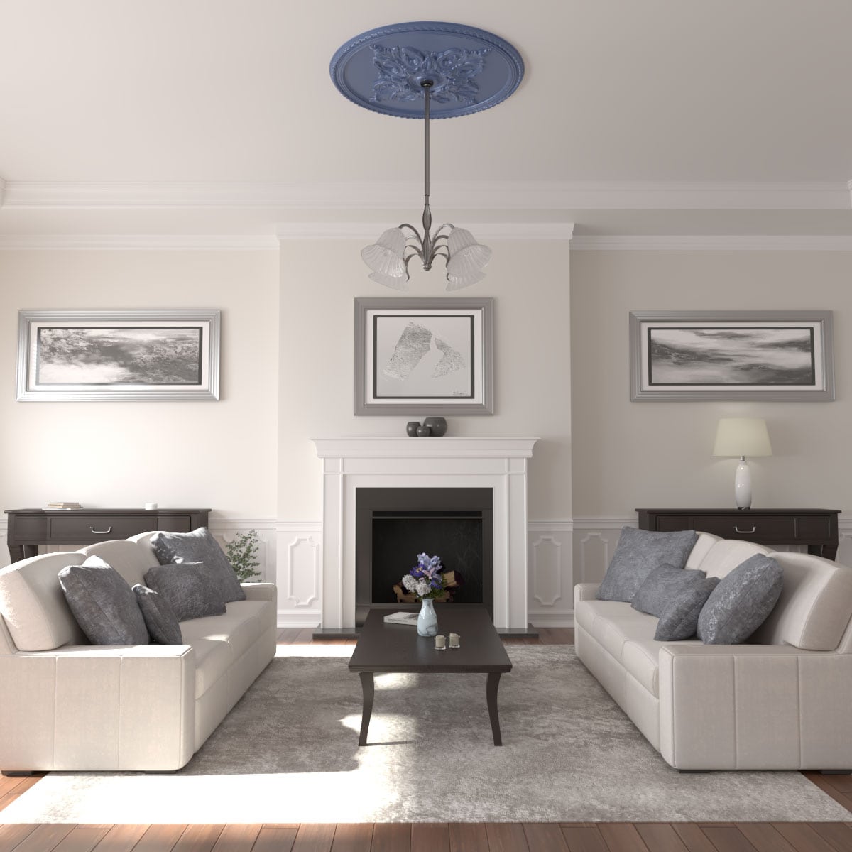 Ekena Millwork CM54MIAMF Ceiling-Medallions - View #4