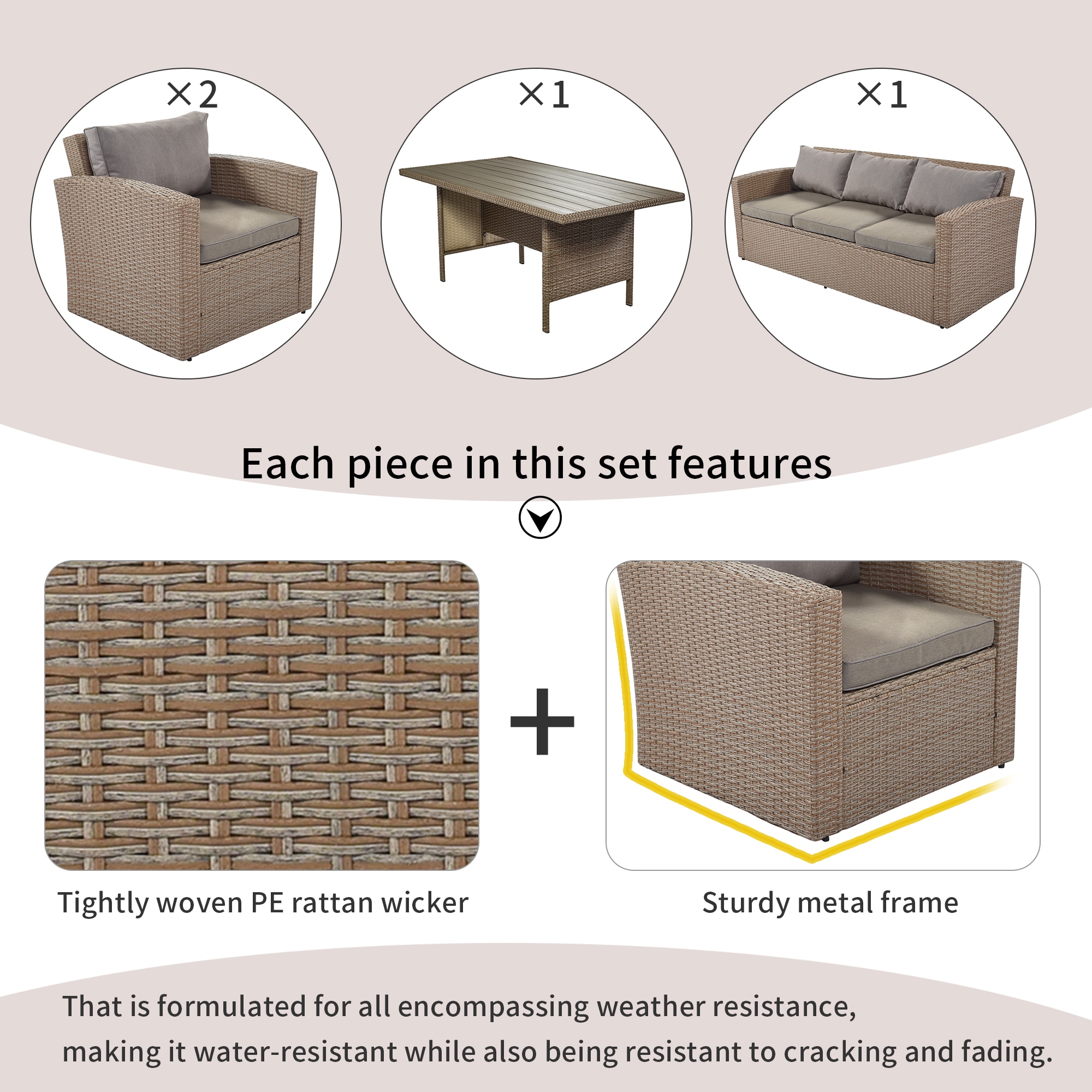 Flynama YC-V-0261AAE Patio-Conversation-Sets - View #9