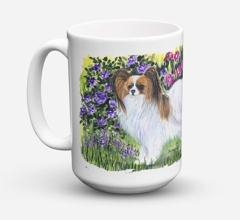Caroline's Treasures SS8153CM15 Papillon 15-fl oz Ceramic Mug