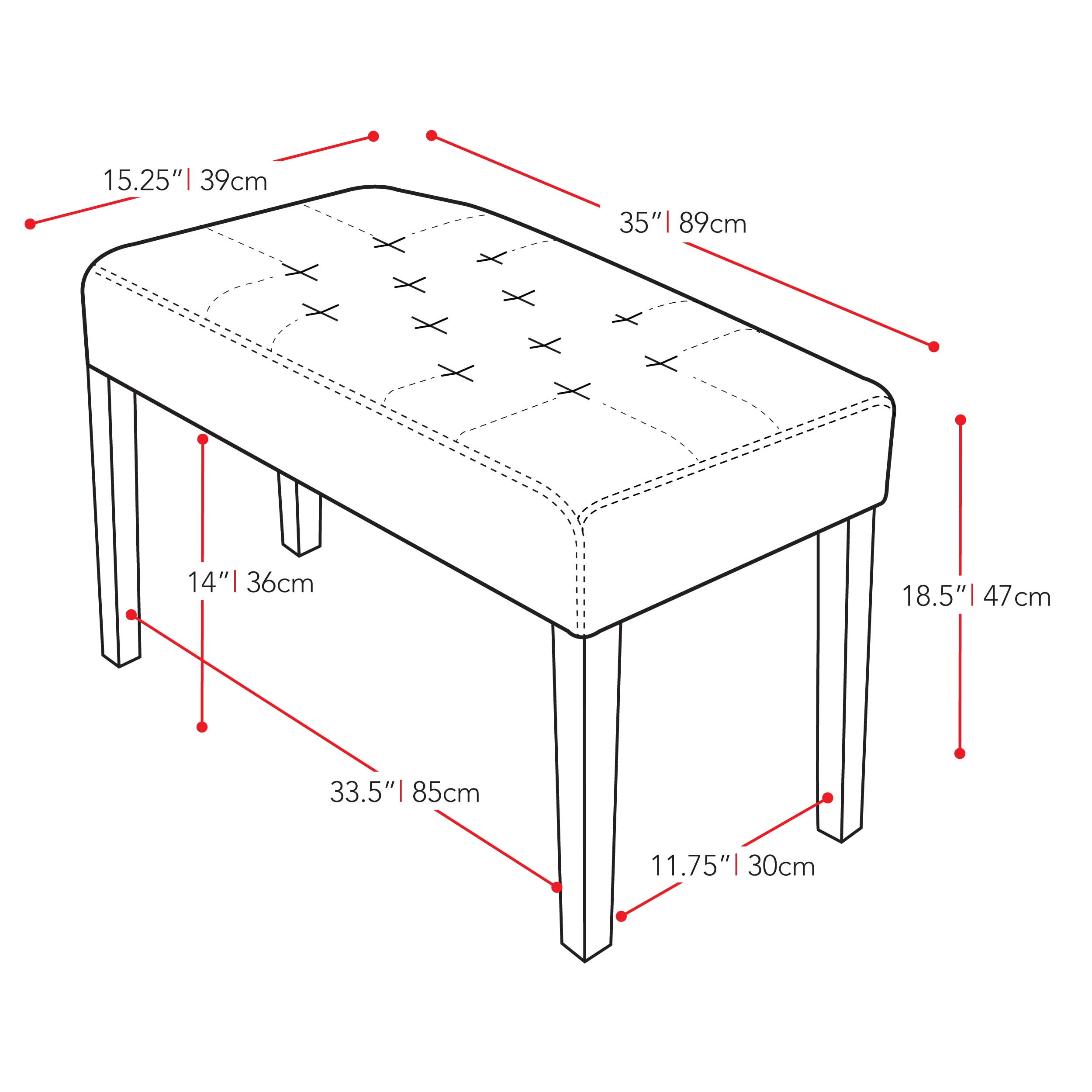 CorLiving LMY-200-O bench - View #3