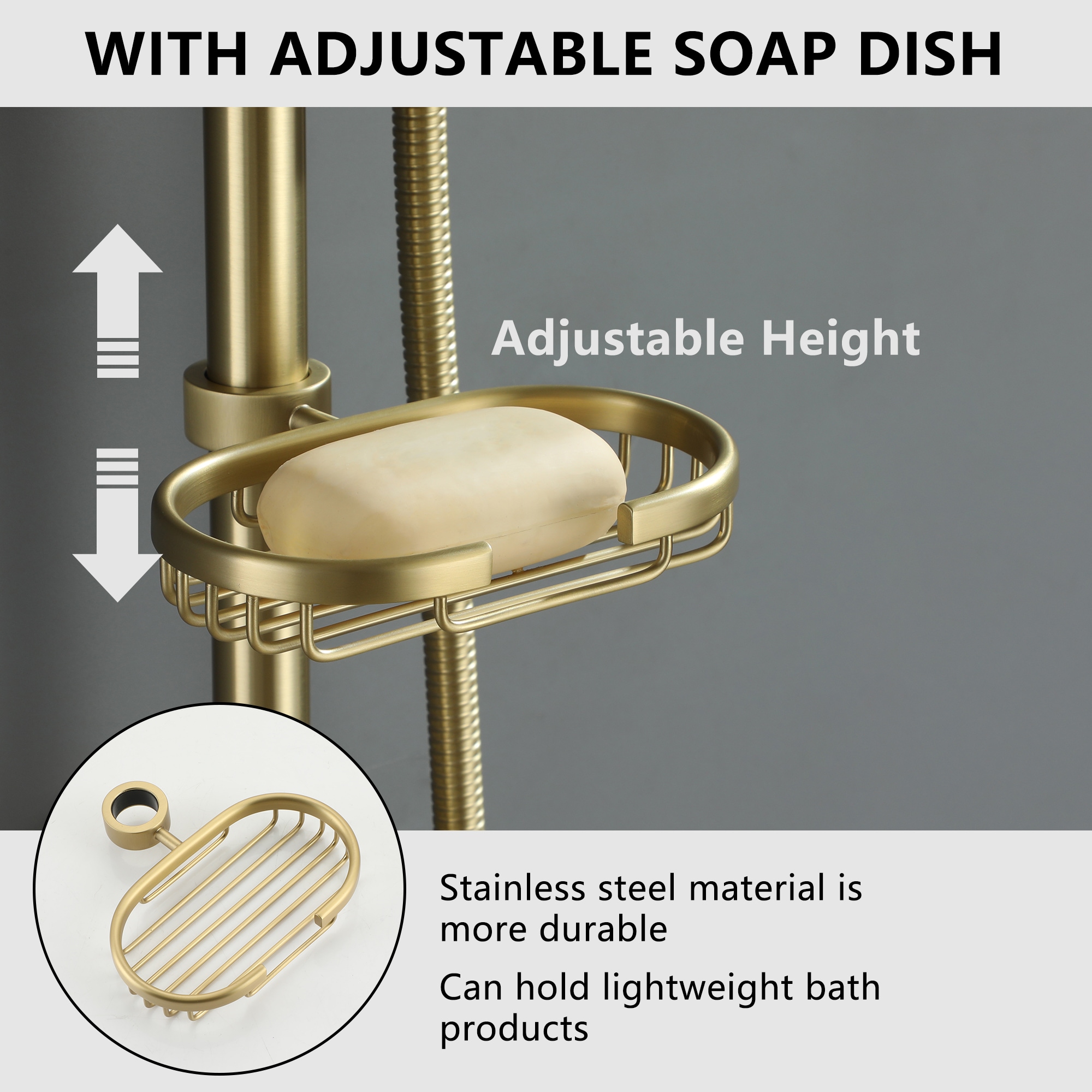 Clihome CL-EB10CBN Showerhead-Bar-Panels - View #5
