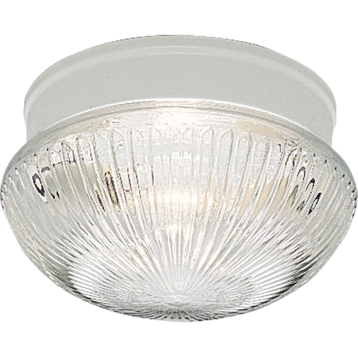 Progress Lighting P3406-30 Fitter 2 -Light 9.5-in White Flush Mount Light