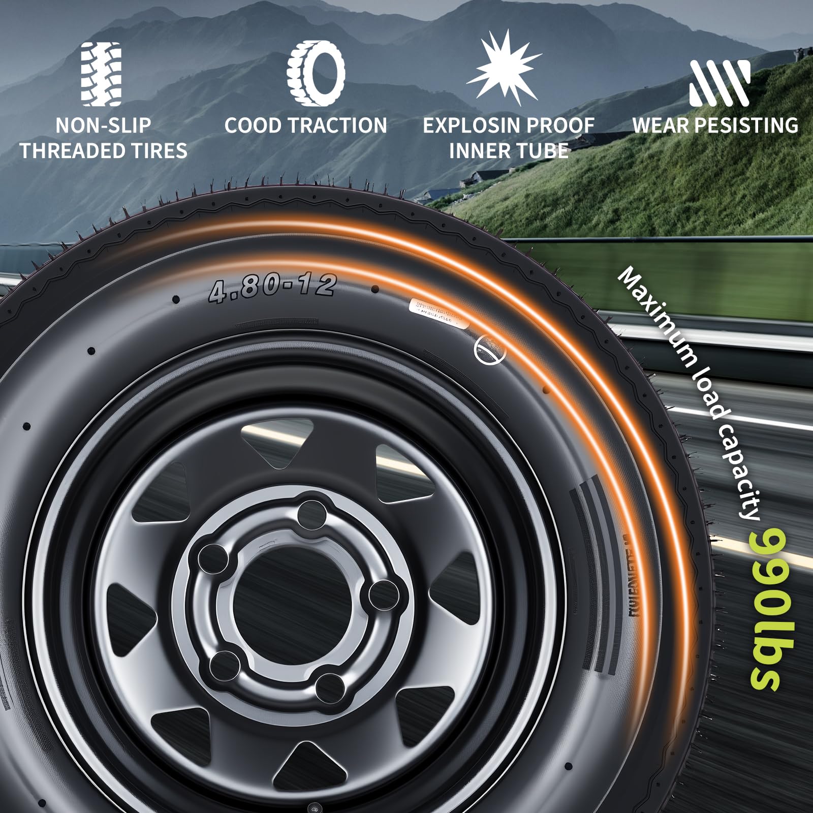 GarveeLife CLJ-E38ZOH16ZHC Ope-Wheels-And-Tires - View #5