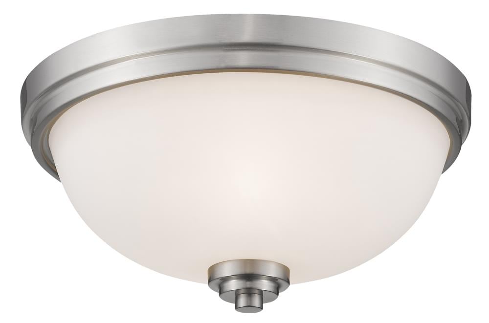 Z-Lite 443F3-BN Ashton 3 -Light 15-in Brushed Nickel Flush Mount Light