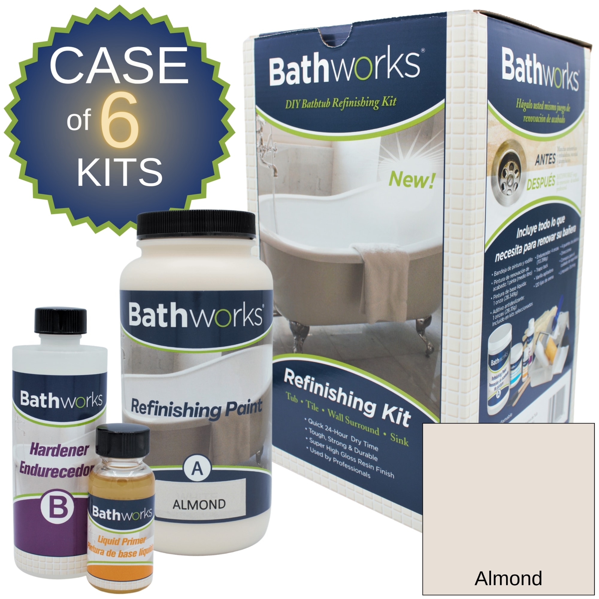 Bathworks 4-oz White Tub and Tile Chip Repair Kit in the Surface