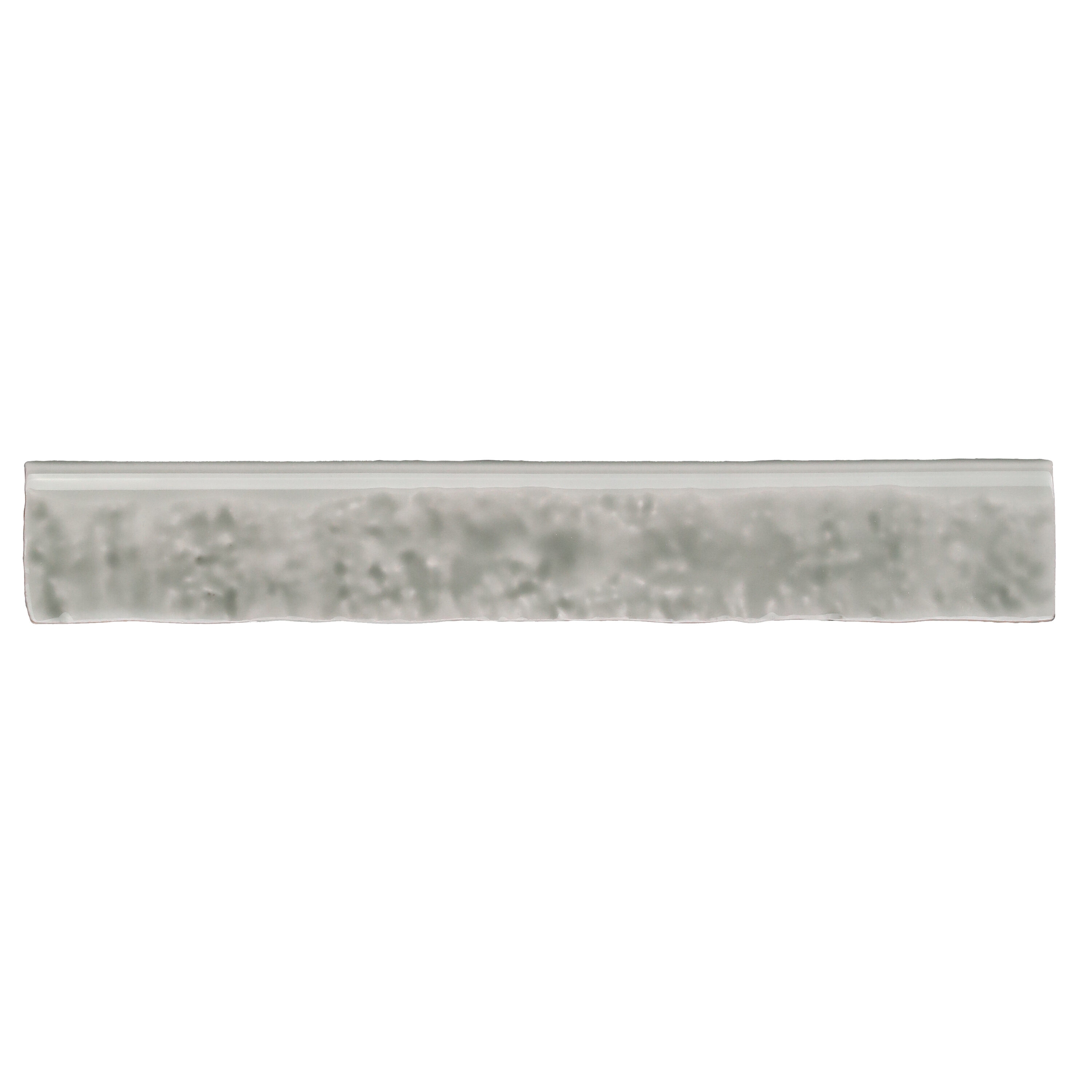 Artmore Tile EXT3RD108464 Maven Chameleon Gray 1-1/2-in x 8-in Glossy Ceramic Bullnose Tile ( 0.09-sq ft / Piece )