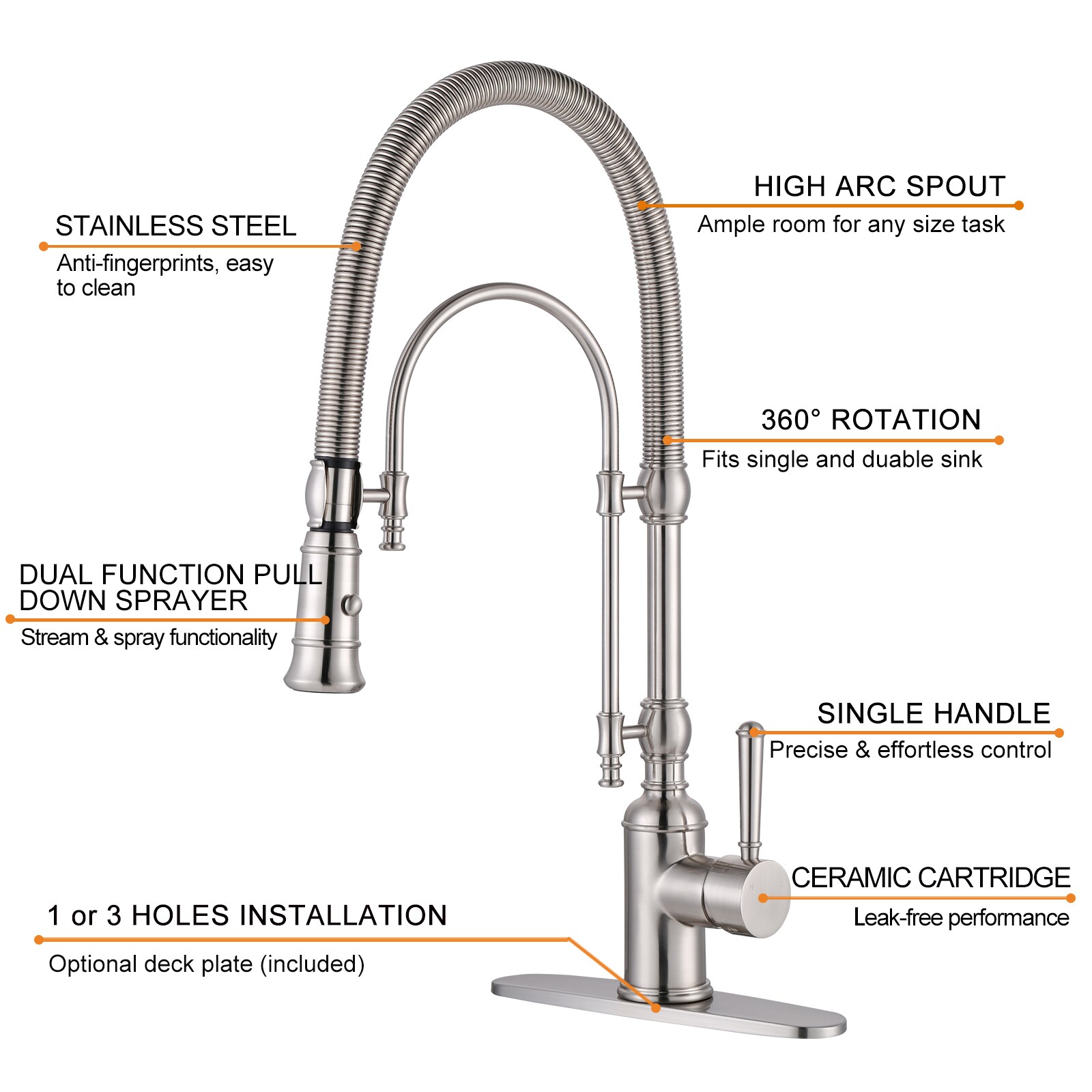 WOWOW KB122009-LW Kitchen-Faucets - View #5