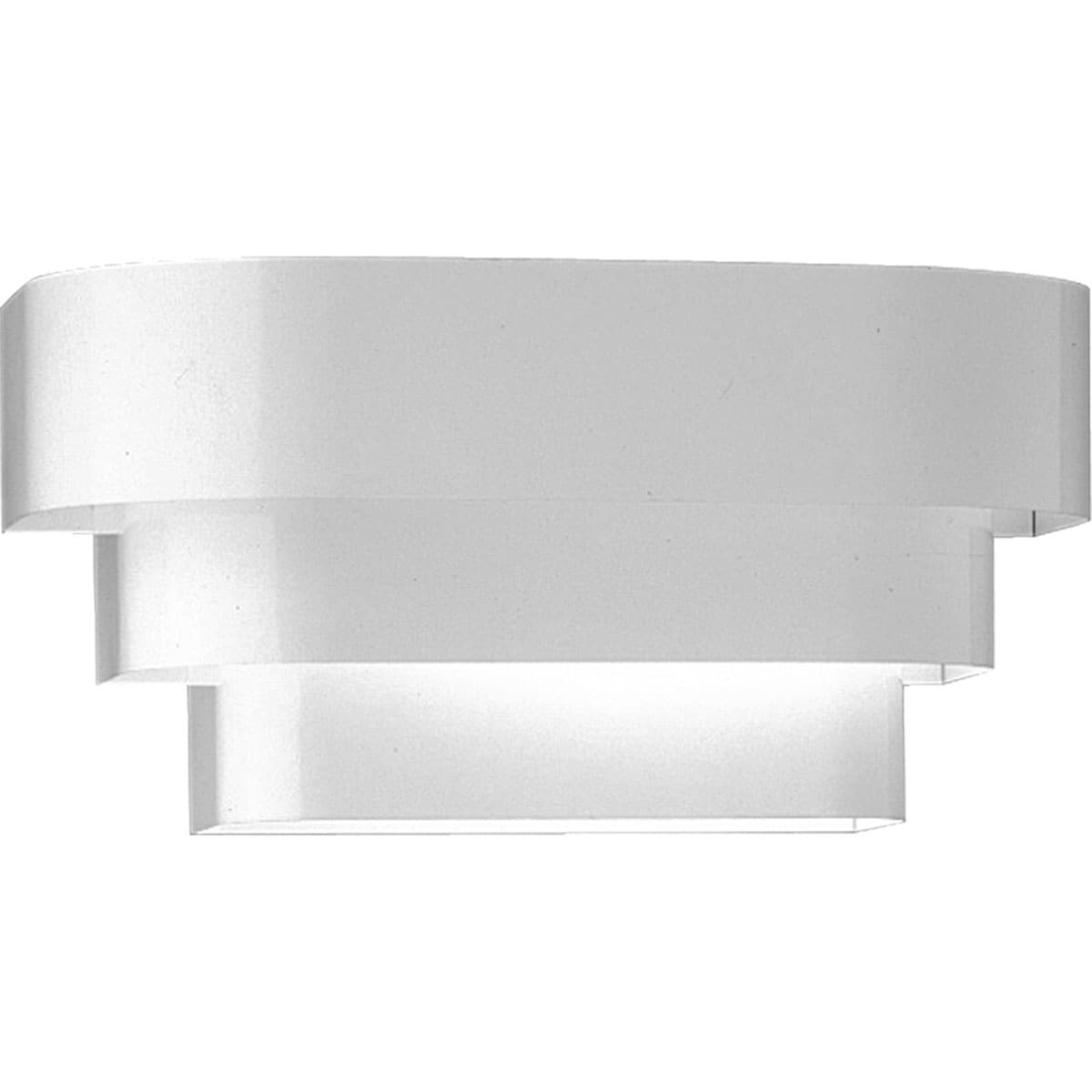 Progress Lighting P7103-30 14-in W 1 -Light White Wall Sconce