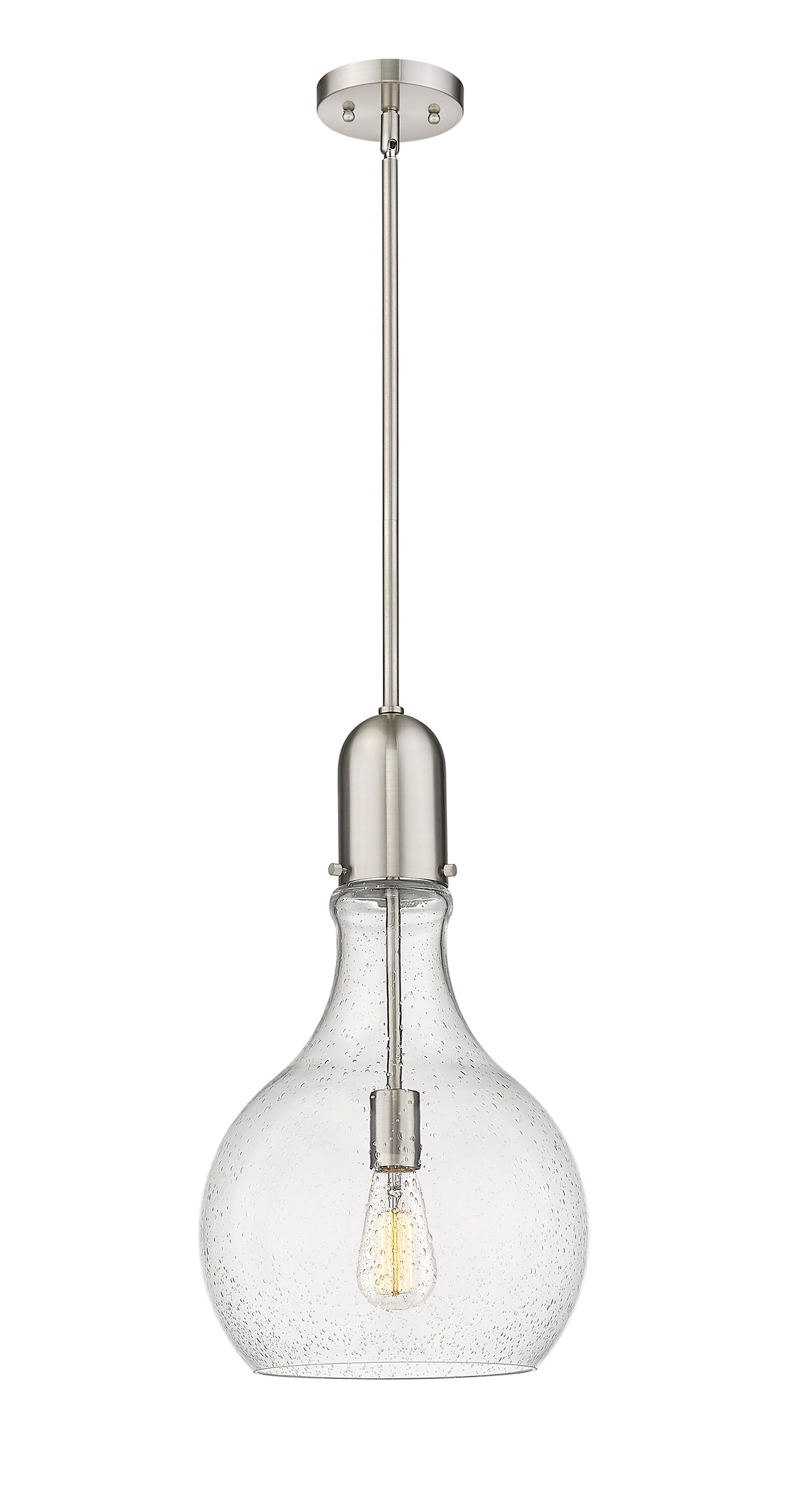 Innovations Lighting Amherst Brushed Satin Nickel, Seedy Industrial