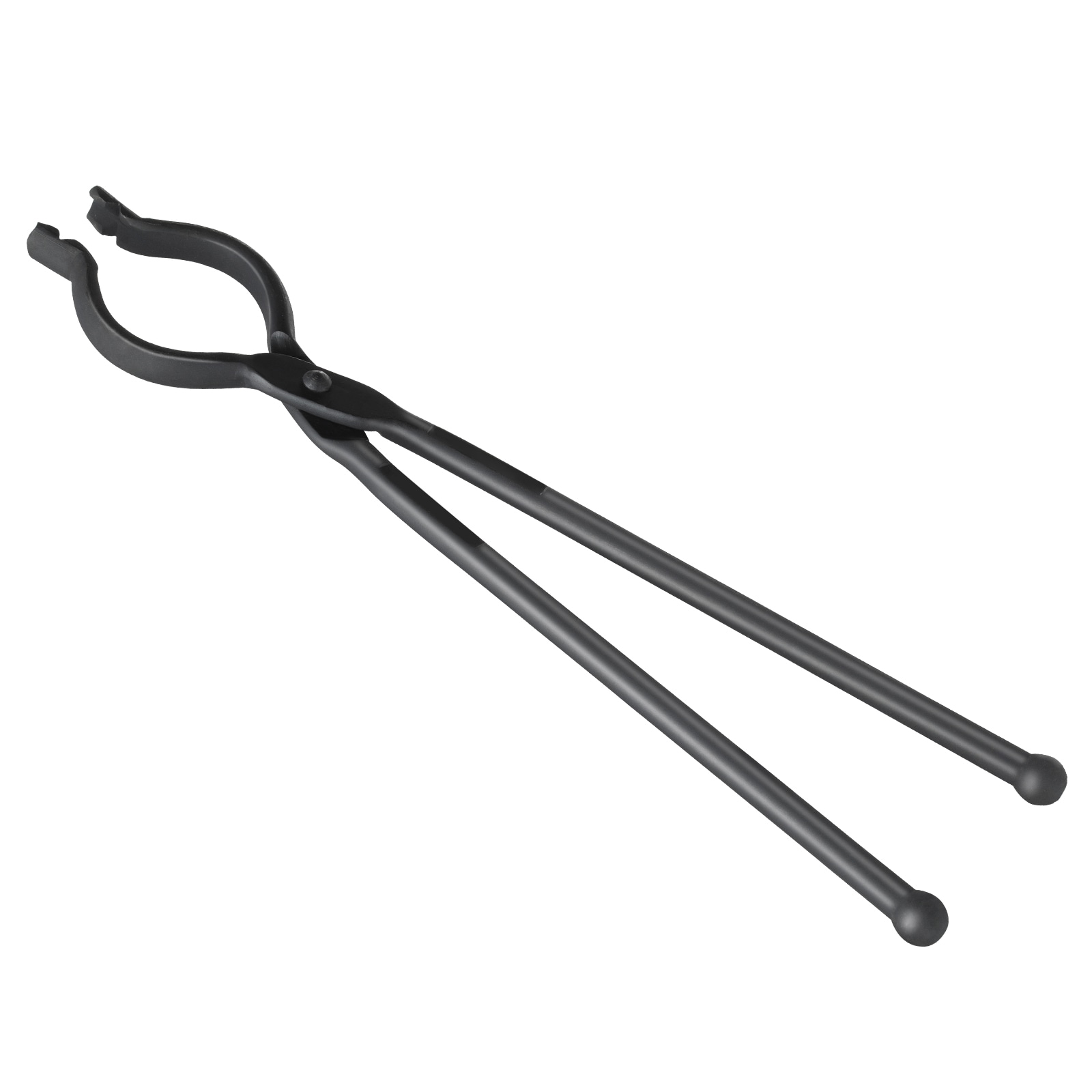 GIVIMO 18-in V-Bit Blacksmith Bolt Tongs Carbon Steel Forge Tongs With A3 Steel Rivets for Long Irregular and Nail-Shaped Forgings Beginner and Seasoned Smiths