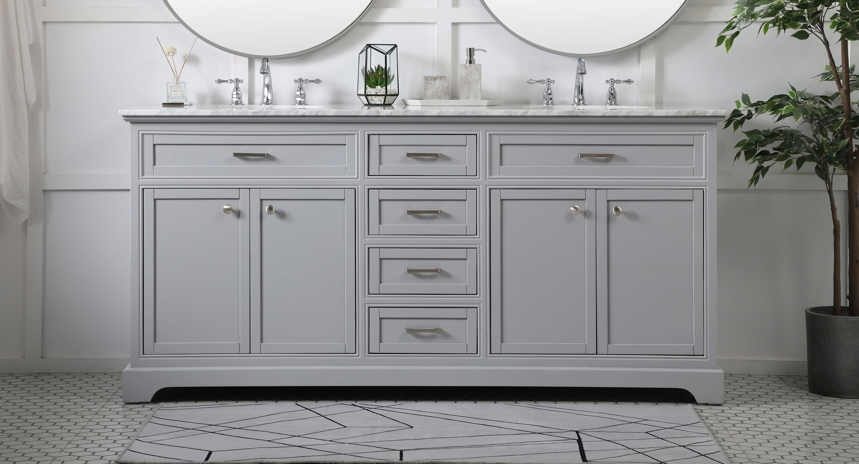 Elegant Decor HF45216DGR Bath-Vanity-Combo - View #2
