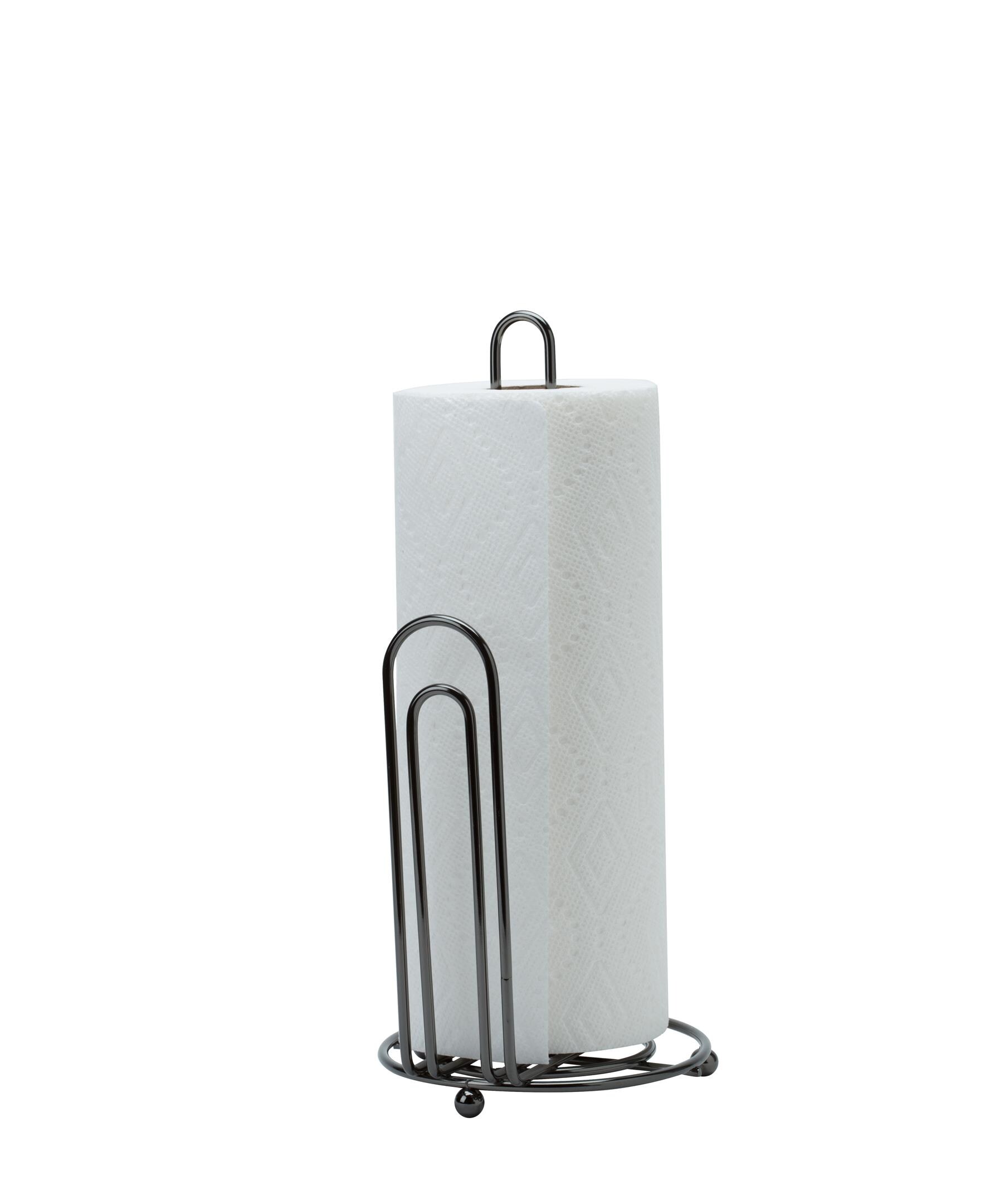OXO Stainless Steel Metal Freestanding Paper Towel Holder in the