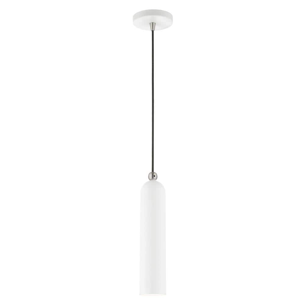 Ardmore Chic Mid-Century Modern White Pendant Light