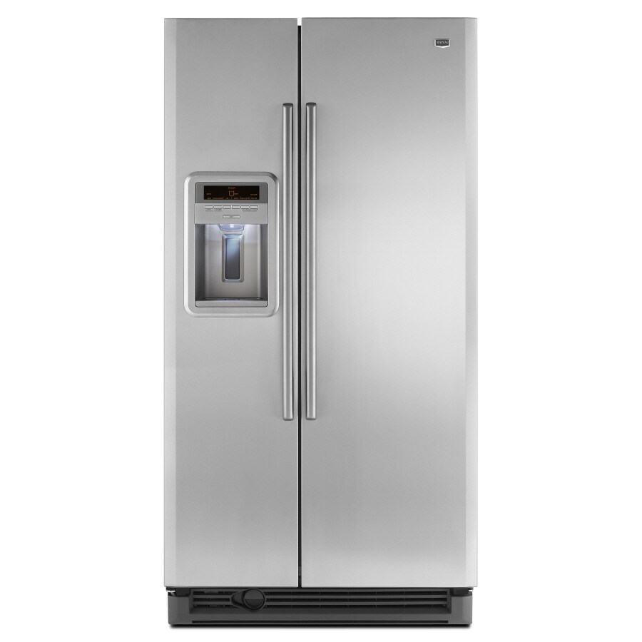 Maytag 25.4-cu Ft Side-by-side Refrigerator With Ice Maker 