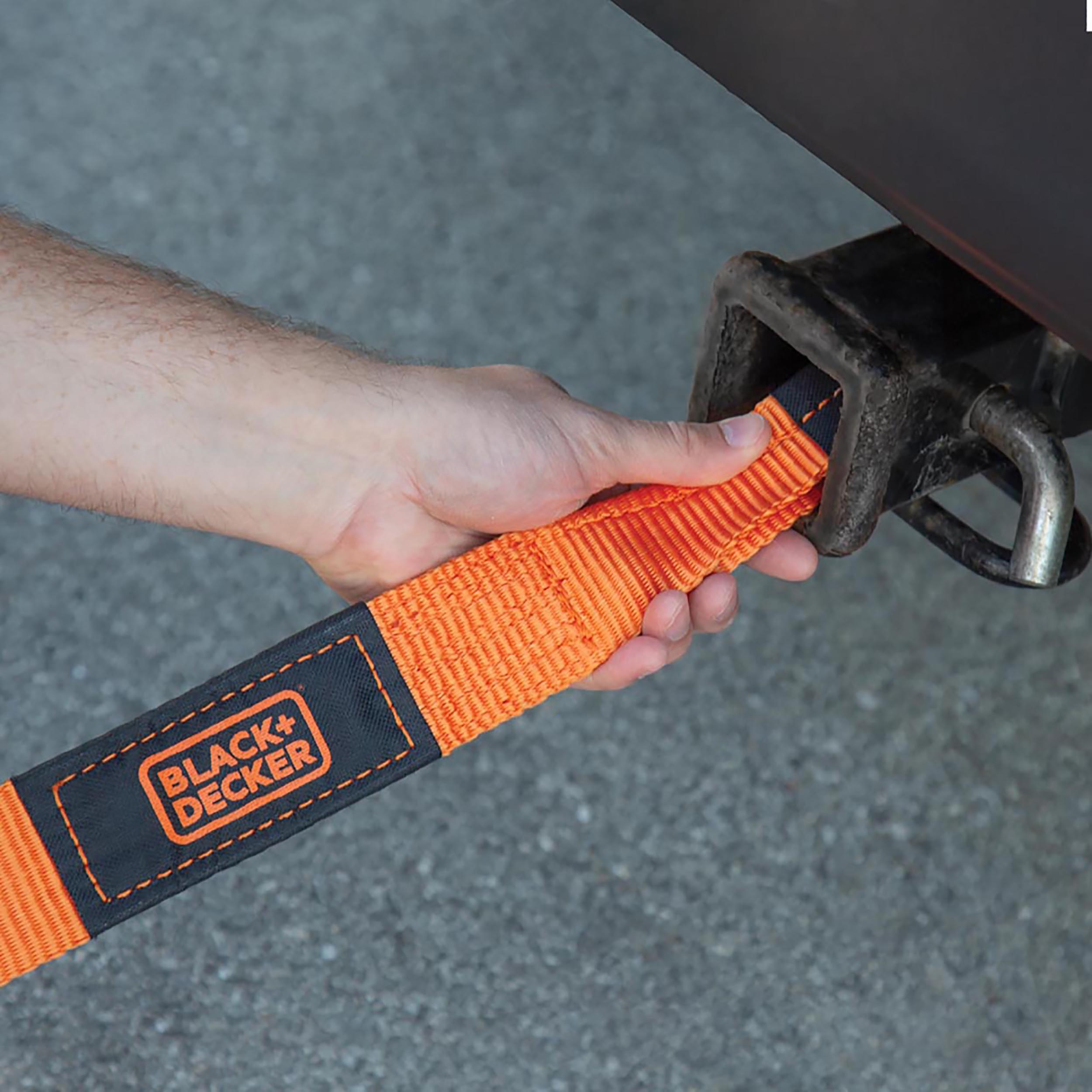 BLACK+DECKER 2 IN. X 20 FT. LIGHT DUTY LOOP END RECOVERY STRAP 9,000 LB. BREAK  STRENGTH in the Straps & Ties department at