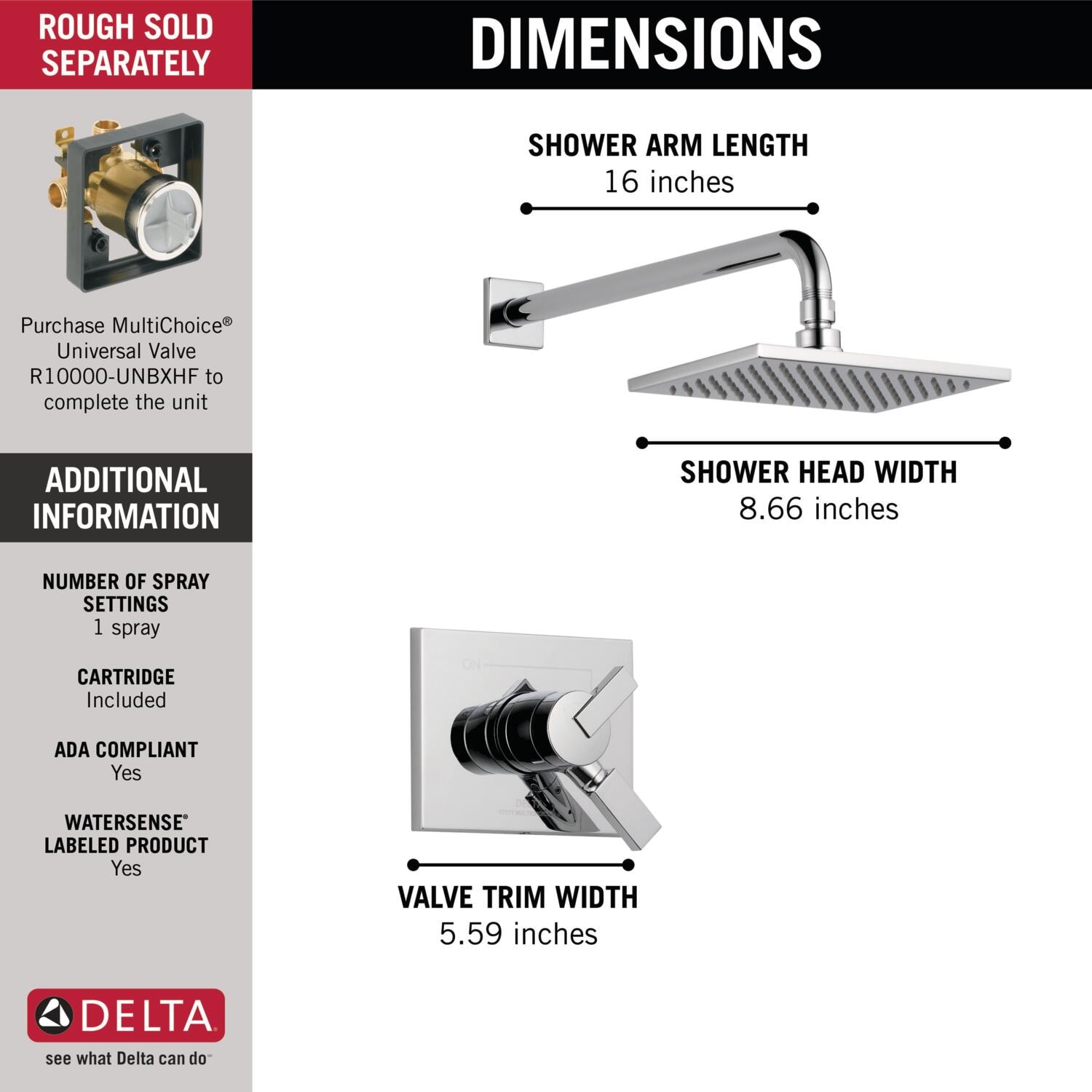 Delta T17253 Tub-Shower-Faucets - View #6