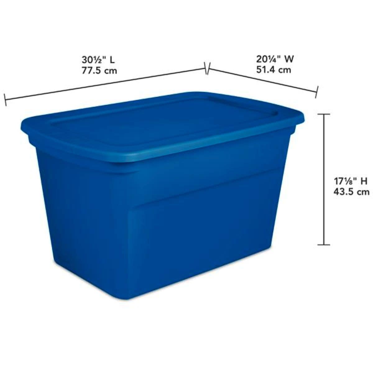 Life Story Large 32-Gallon (128-Quart) Clear Heavy Duty Tote with Latching  Lid in the Baskets & Storage Containers department at