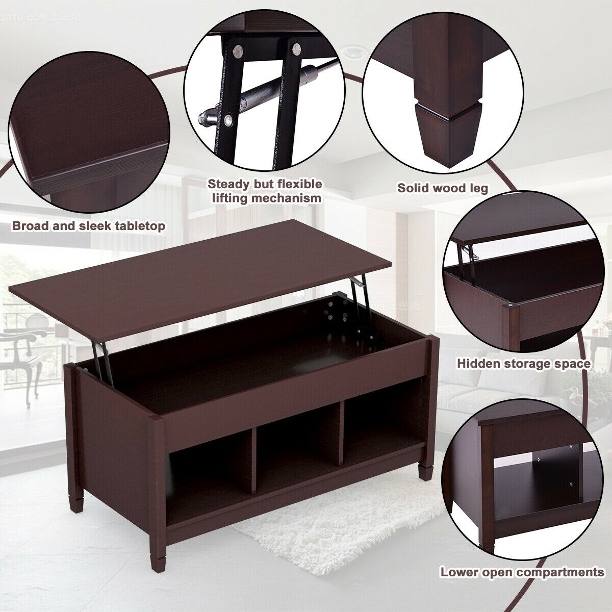 LIVIZA OUG65716CF Coffee-Tables - View #6
