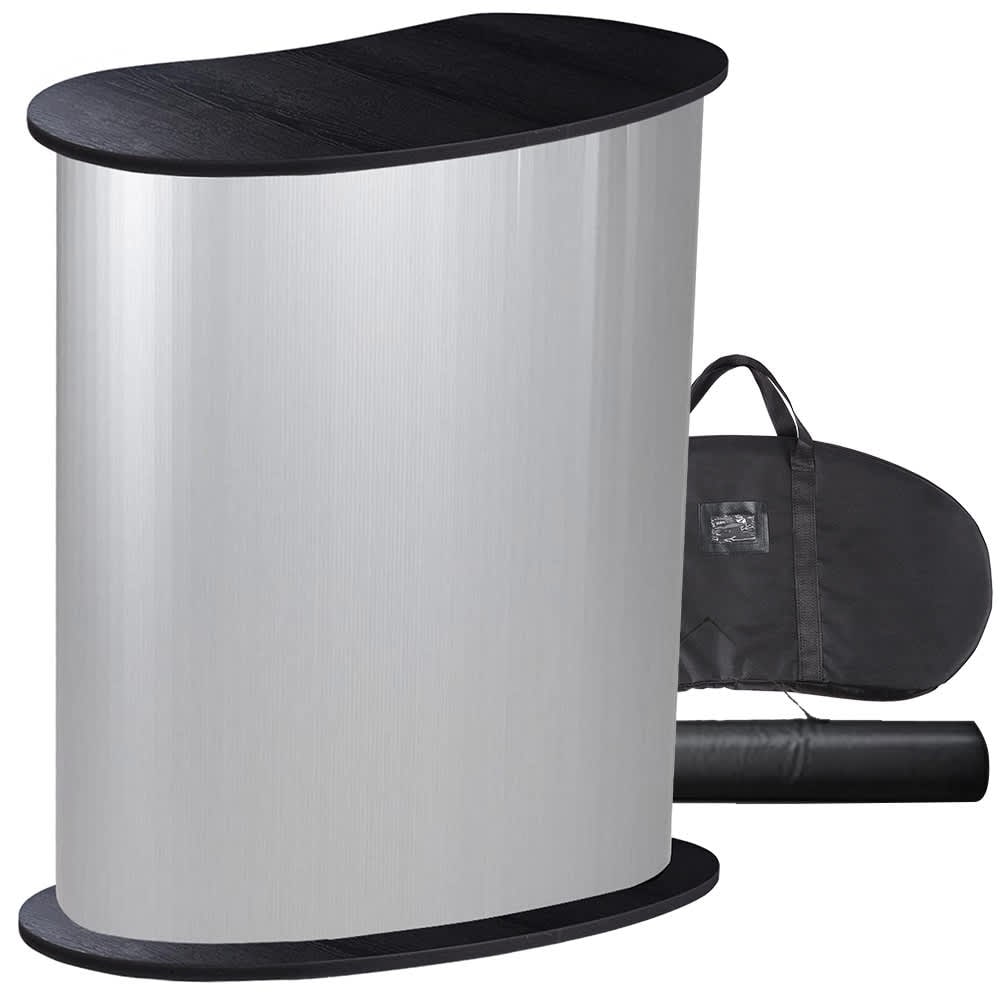 Yescom 35PDM002-OV-06.V1-LO InstaHibit 32x16x37 IN Portable Tradeshow Podium Table Display Exhibition Counter Stand Booth Fair with Wall 2 Bags
