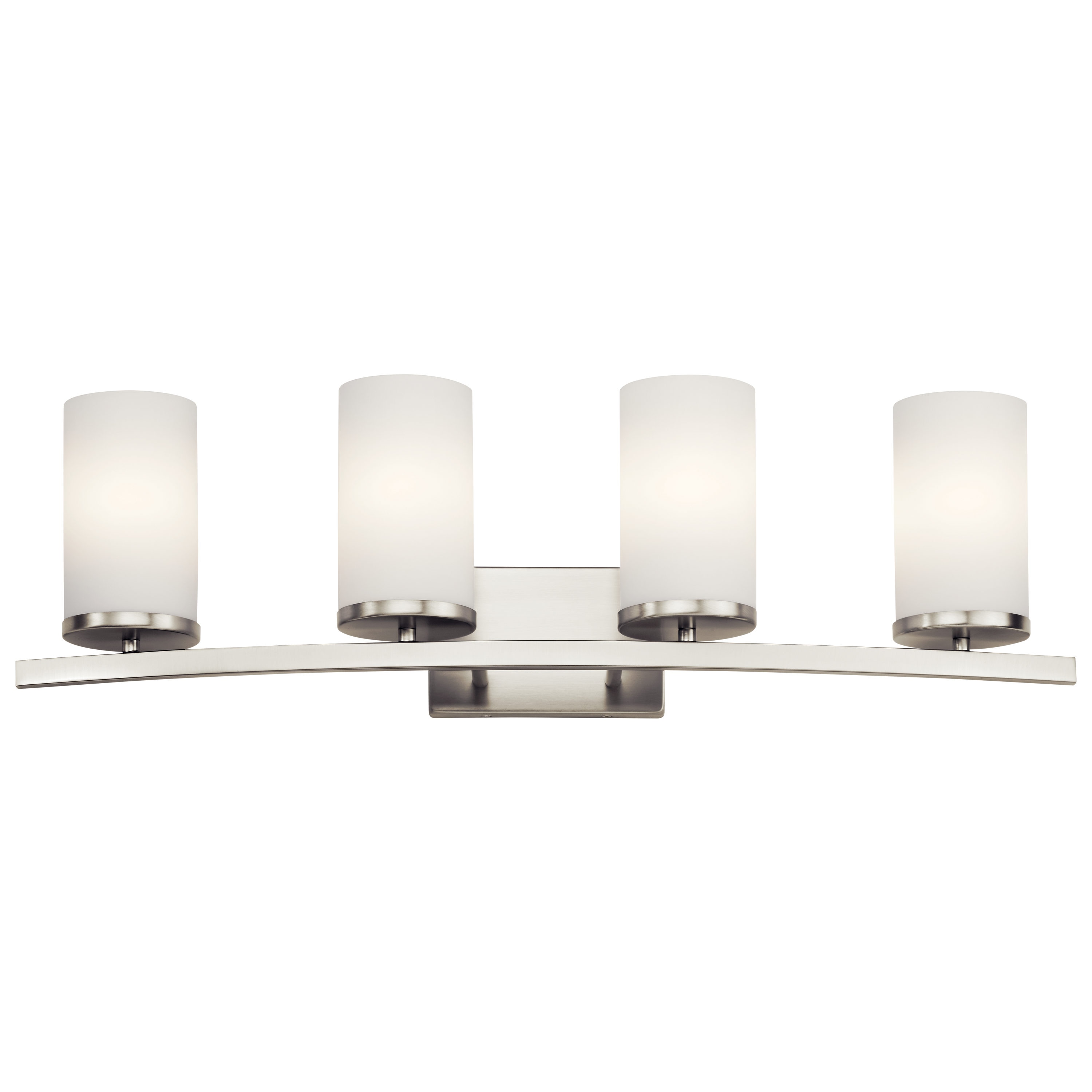 Kichler 45498NI Crosby 31-in 4 -Light Brushed Nickel Modern/contemporary Vanity light