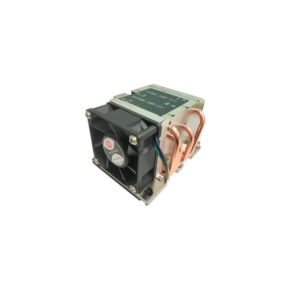  AZTY22723 Dynatron B5 Fan B5 2U Intel Narrow ILM PWM Fan Alum HS with Heatpipe 205W Brown Box