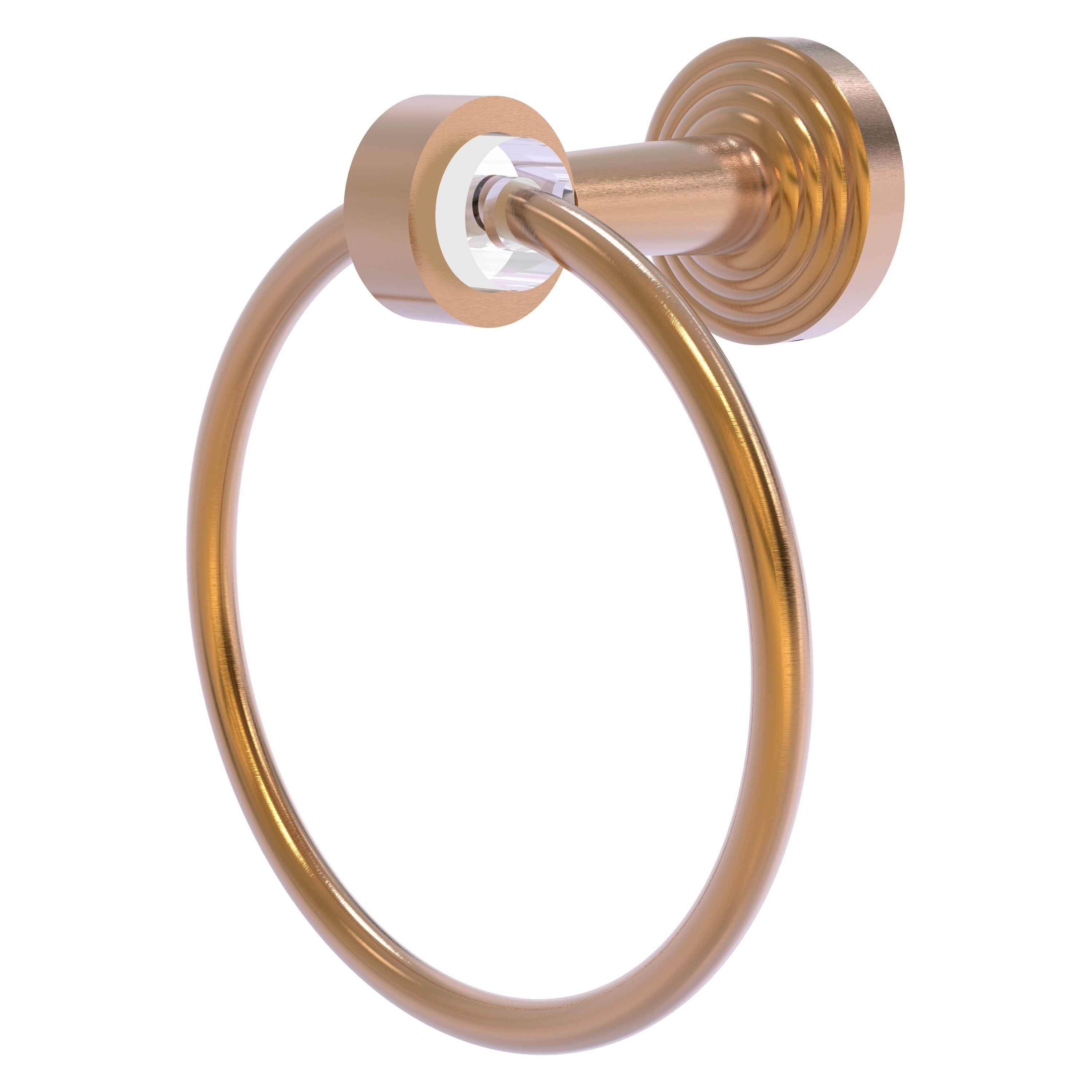 Allied Brass PB-16-BBR Pacific Beach Brushed Bronze Wall mount Single Towel Ring