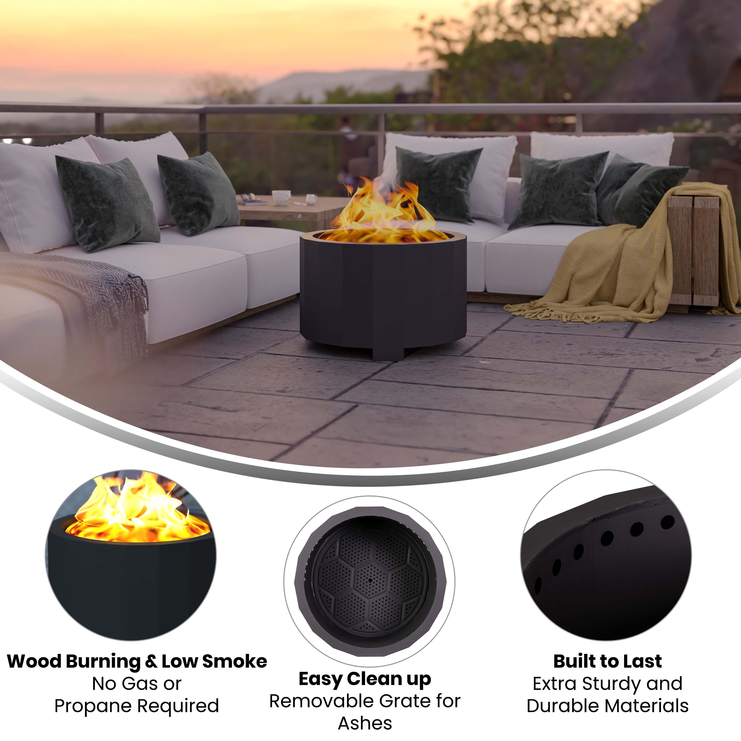 Taylor & Logan 196861088131 Outdoor-Woodburning-Firepits - View #3