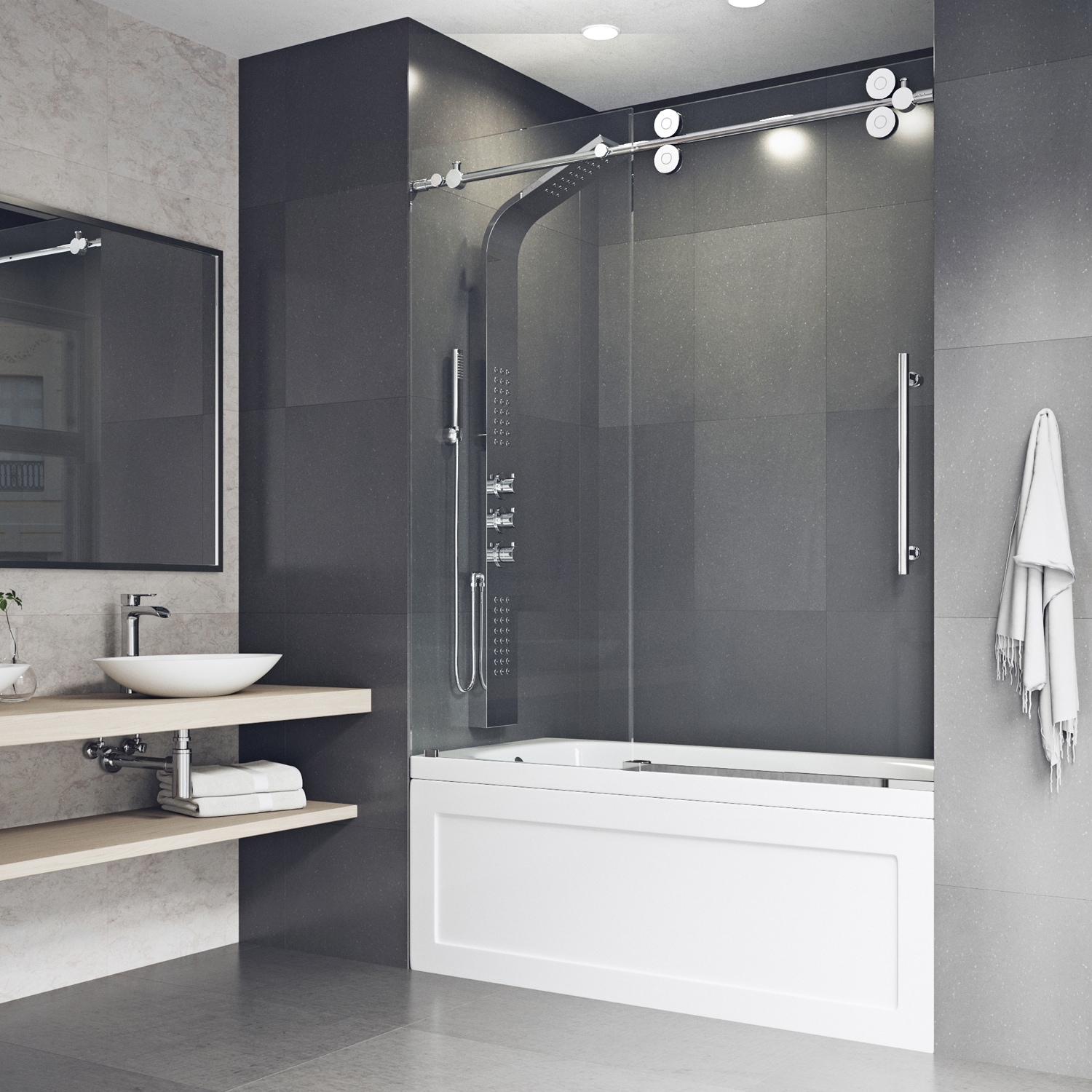 VIGO VG6041CHCL6066 Bathtub-Doors - View #4