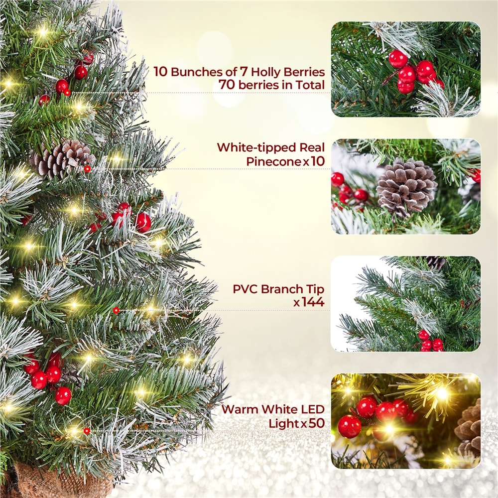 Yaheetech LS6BMR0001 Artificial-Christmas-Trees - View #4