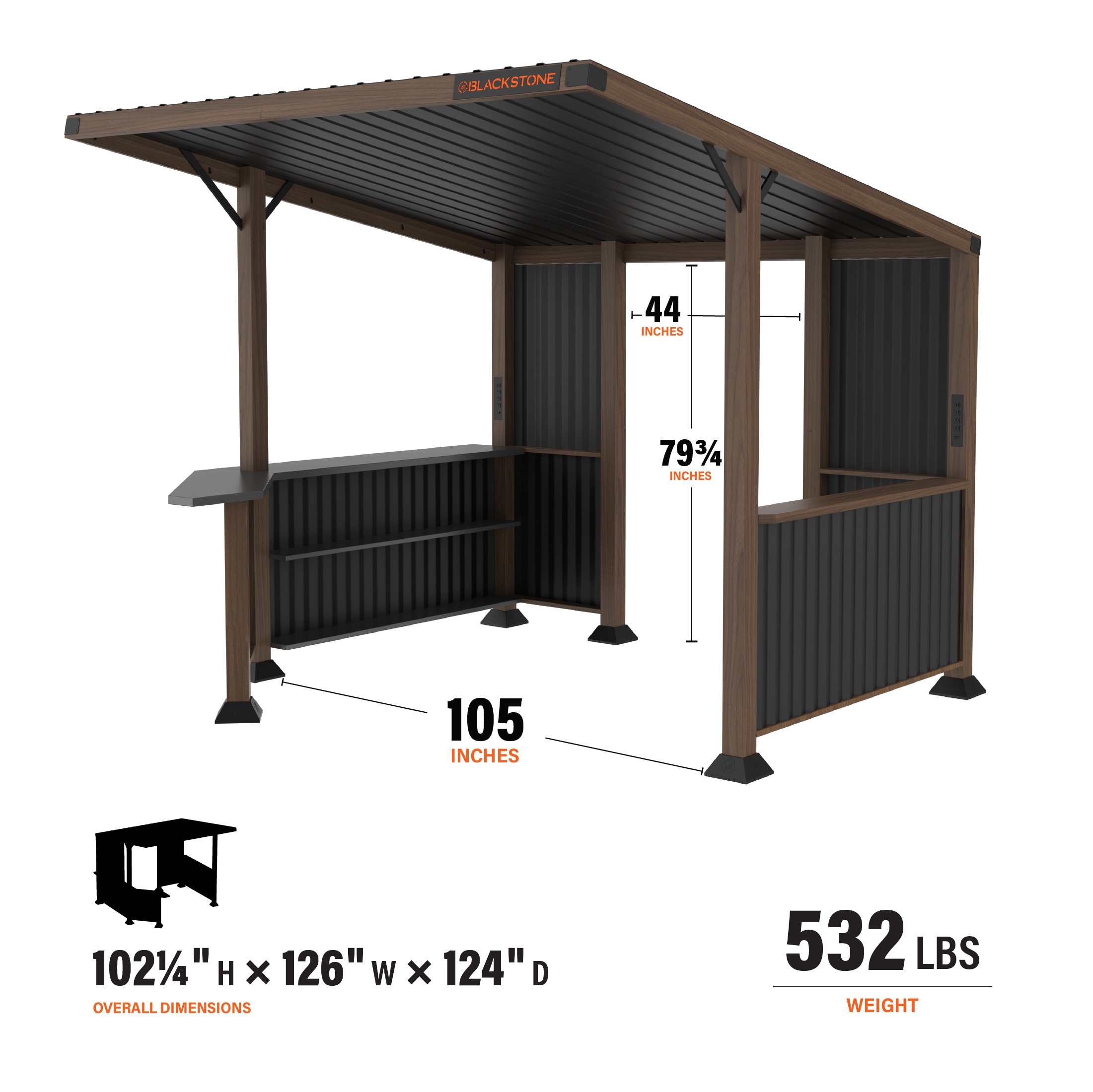 Blackstone 6000 Wood-Resin-Gazebos - View #13