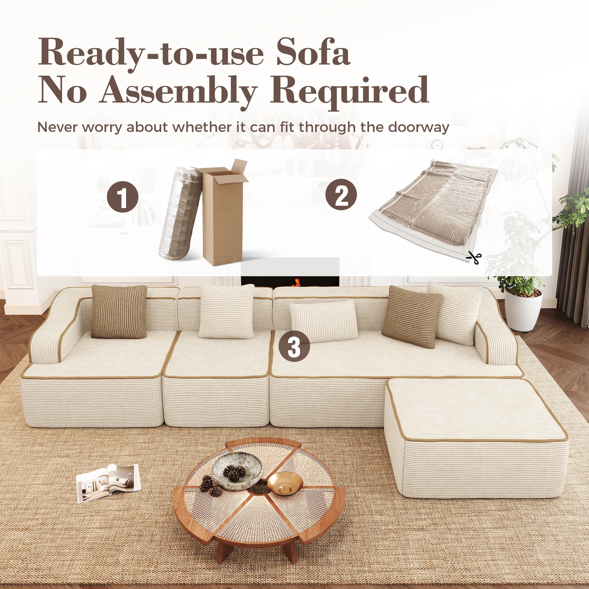 Sunshine Valley IFS002-03-5-BE Sofas-Loveseats - View #2
