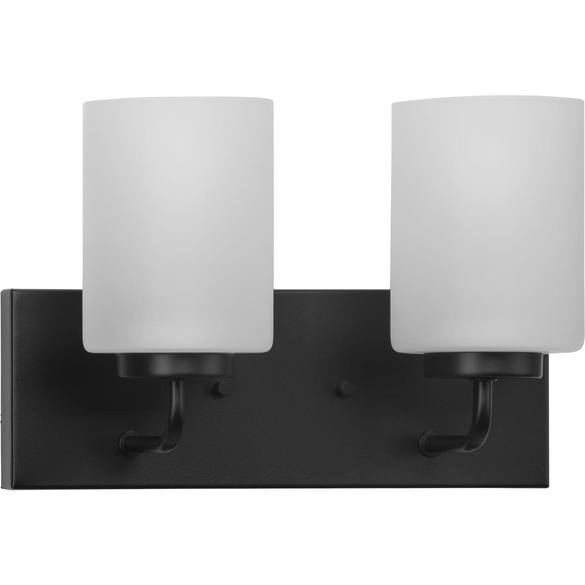 Progress Lighting P300328-031 Merry 12-in 2 -Light Matte Black Transitional Vanity light