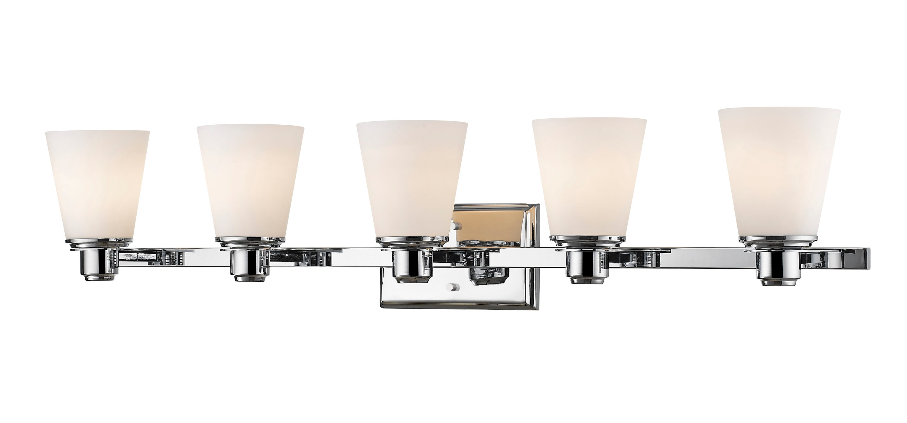 Z-Lite 7001-5V-CH Kayla 38.75-in 5-Light Chrome Transitional Vanity Light