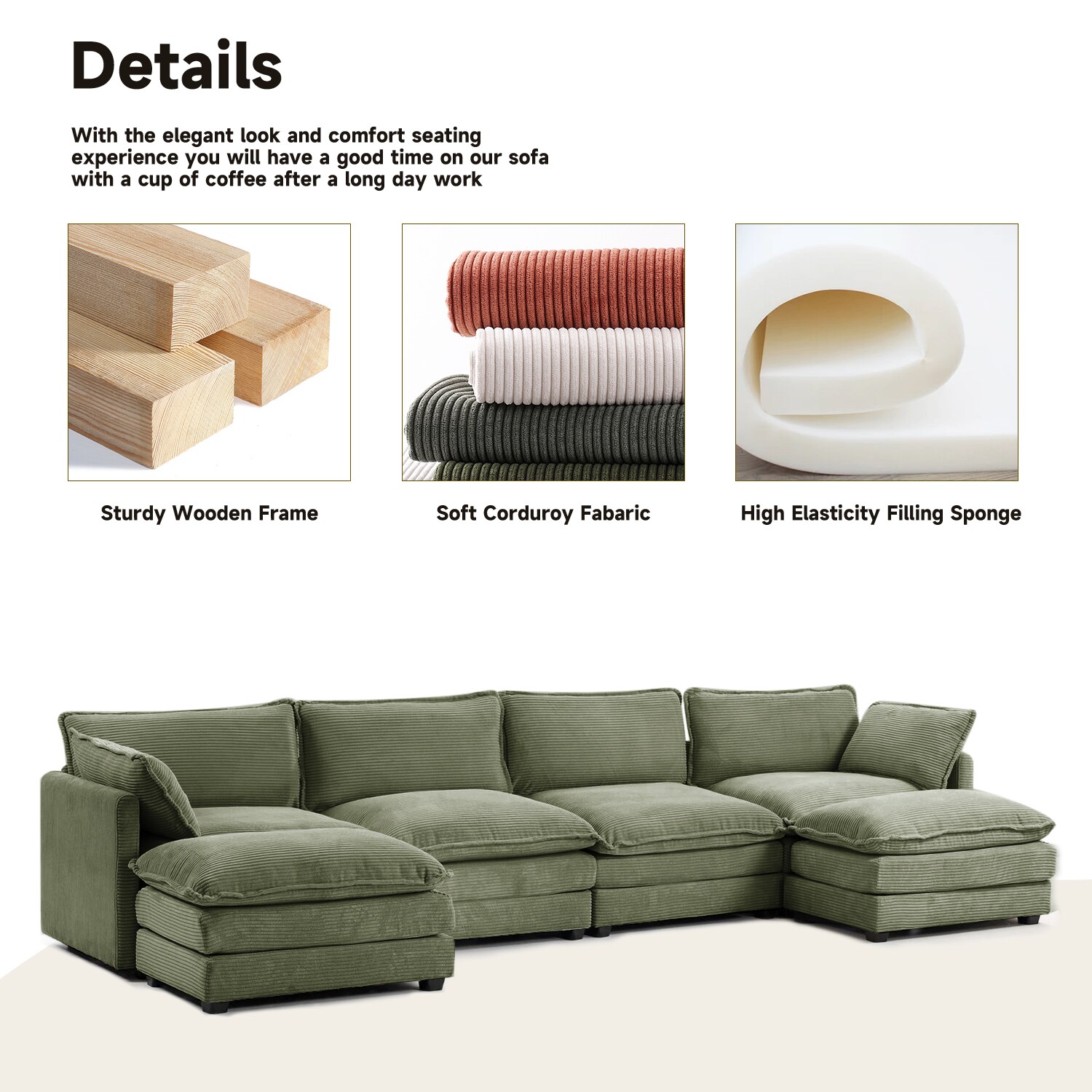 JEAREY GQSF-4-BK Sofas-Loveseats - View #2