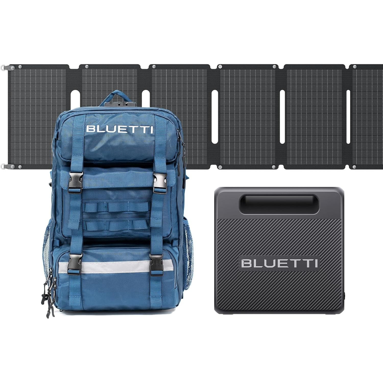 BLUETTI HF1+PV60-LWSUS Handsfree 268.8Wh with Backpack 300 -Watts Portable Power Station 1 Solar Panels Included