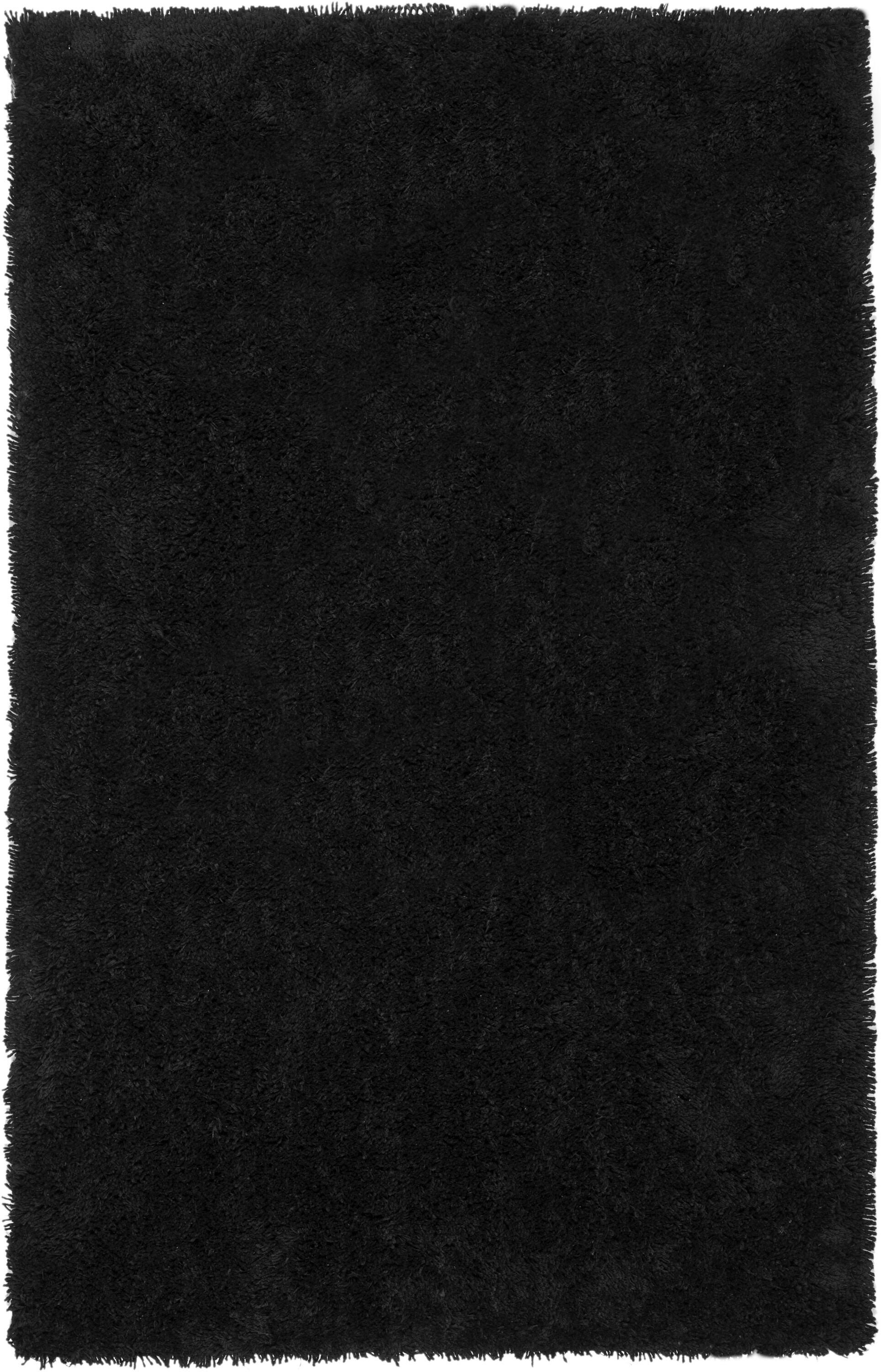Safavieh SG240L-2 Ultra Shag 2 x 3 (ft) Tufted Polyester Black Rectangular Indoor Solid Throw rug