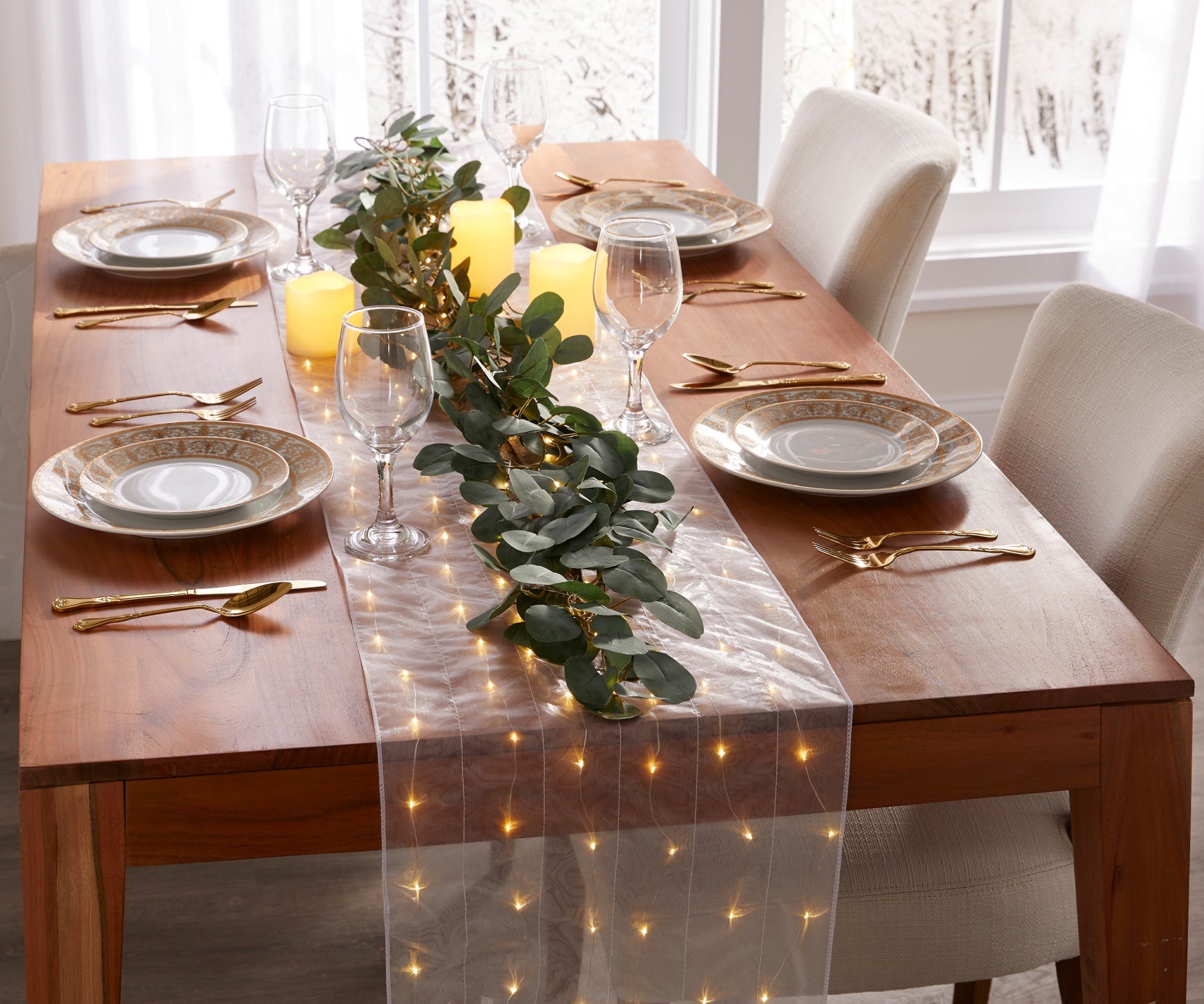 BrylaneHome 199099187171 Artificial-Christmas-Garland - View #3