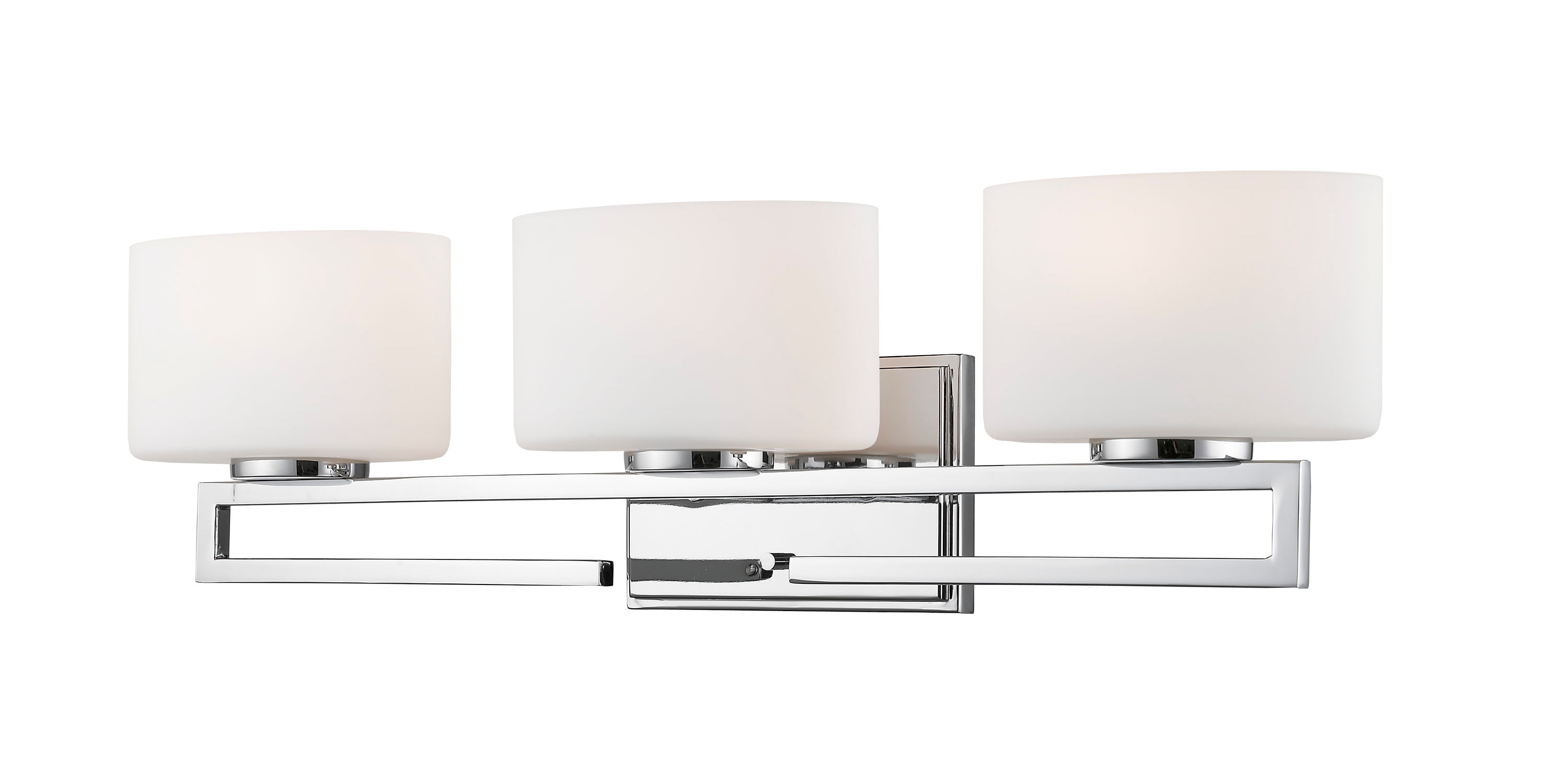 Z-Lite 335-3V-CH-LED Privet 23.25-in 3-Light Chrome LED Transitional Vanity Light