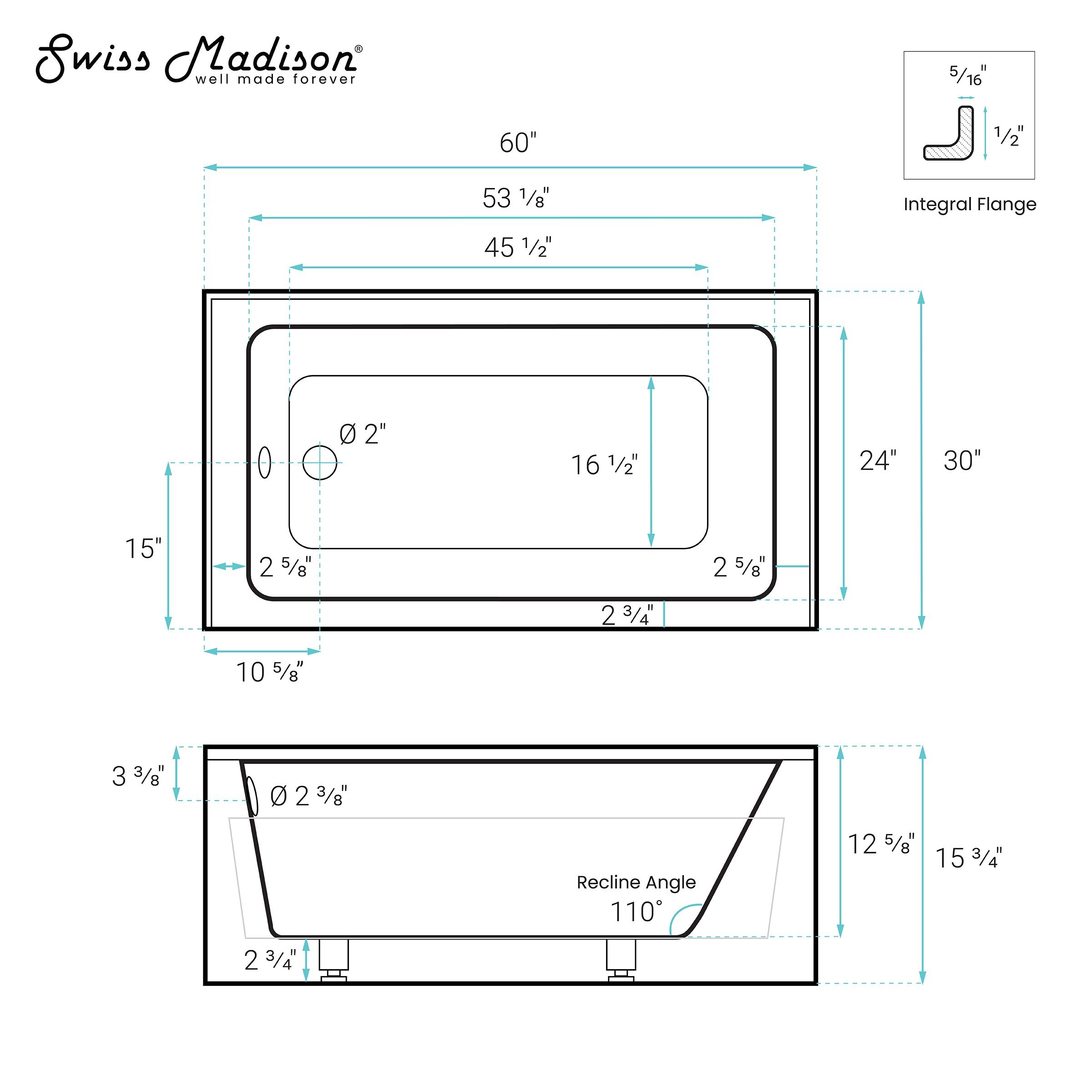Swiss Madison SM-25-ABTOU03WH bathtubs - View #9