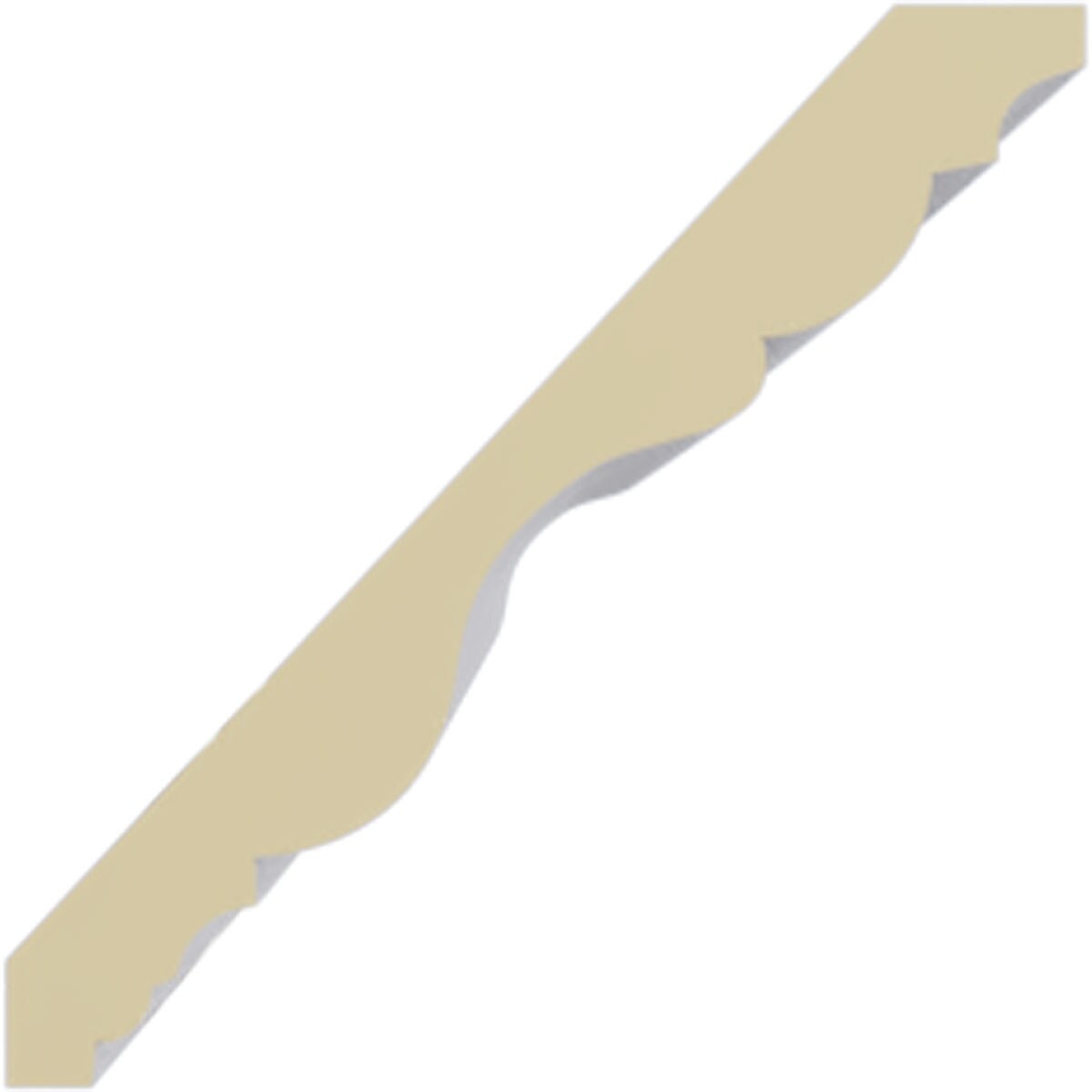 Tristan Traditional White Polyurethane Crown Moulding 94.5"